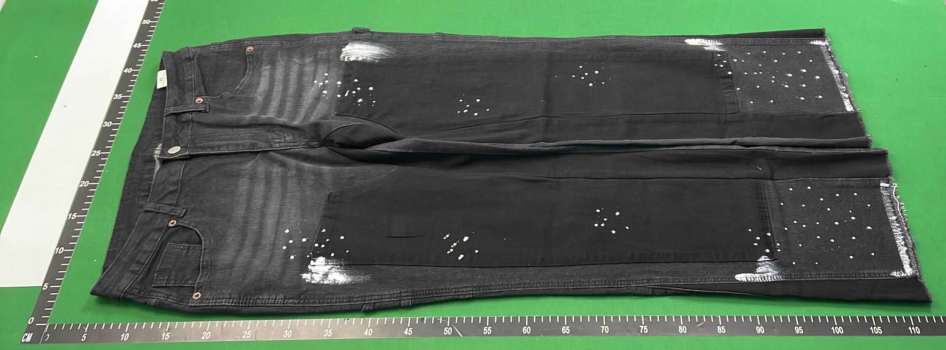 Distressed Paint-Splatter Cargo Pants for Men - Blue, Gray, Black