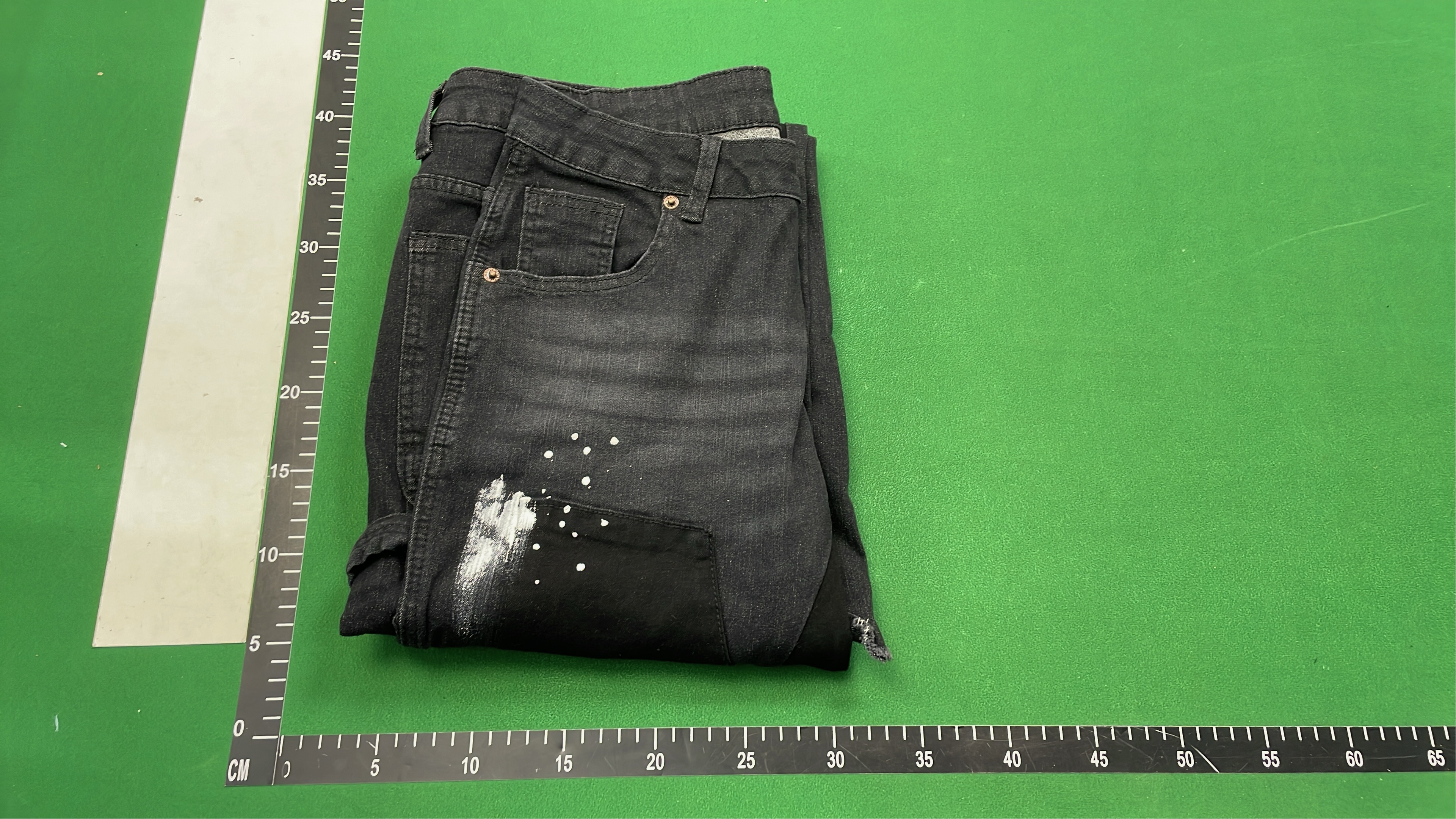 Distressed Paint-Splatter Cargo Pants for Men - Blue, Gray, Black