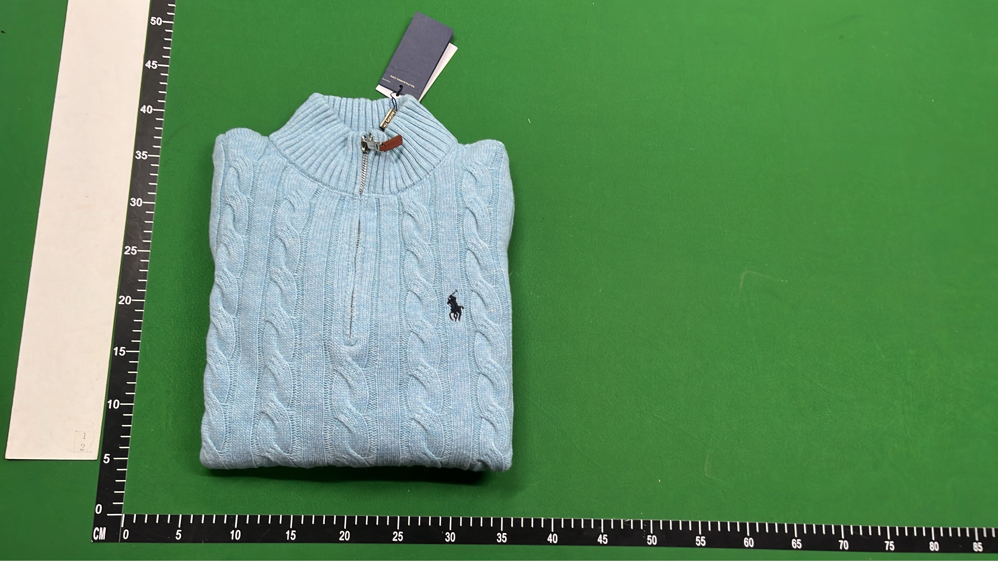 Men's Black Cable Knit Zip-Up Sweater