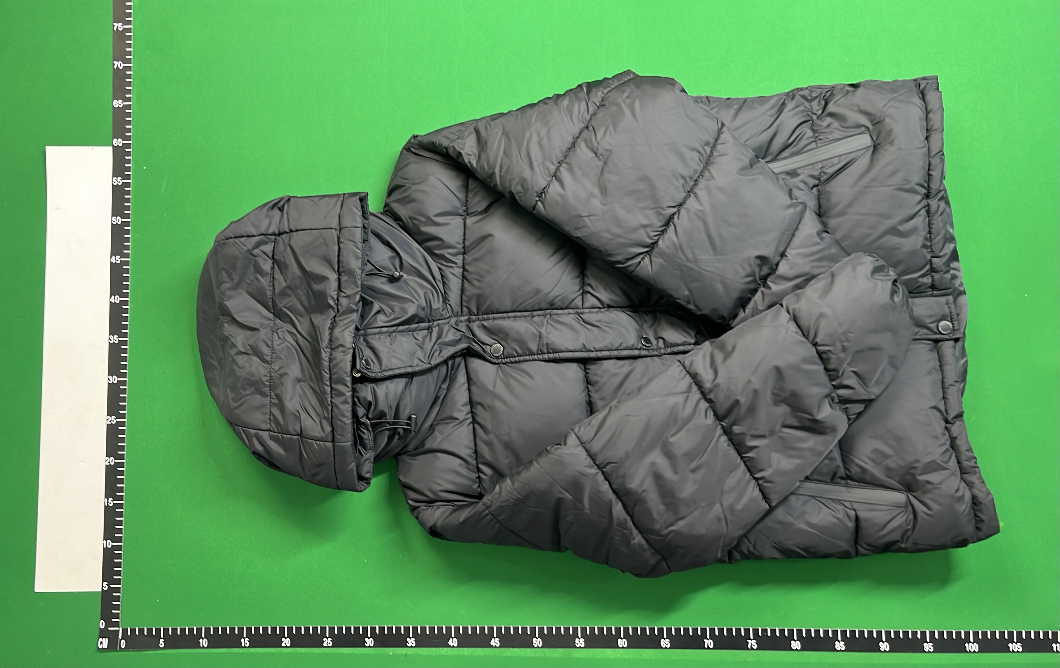 Burberry Black Down Jacket with Check Lining