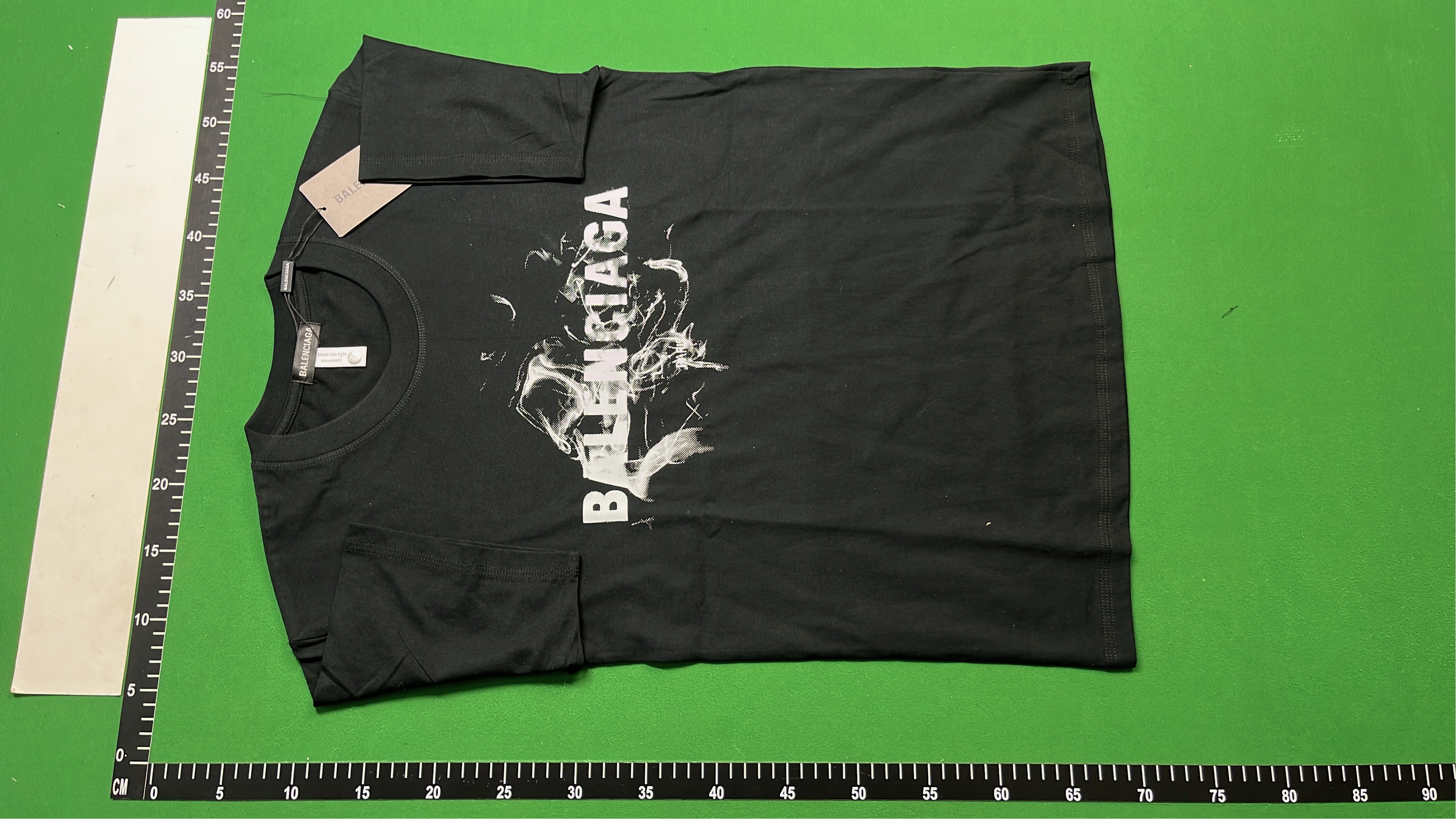 ALen Iaga Smoke Logo Black T-Shirt Men's Fashion