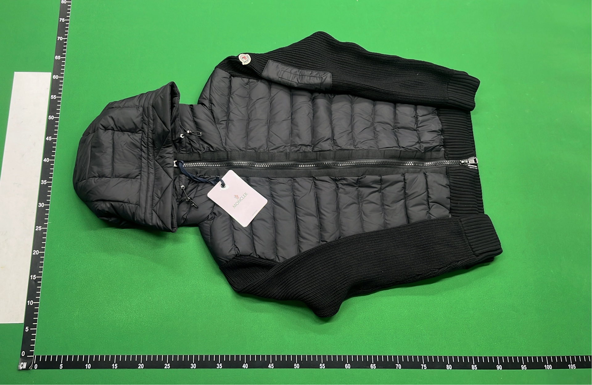 Olive Green Puffer Vest with High Collar