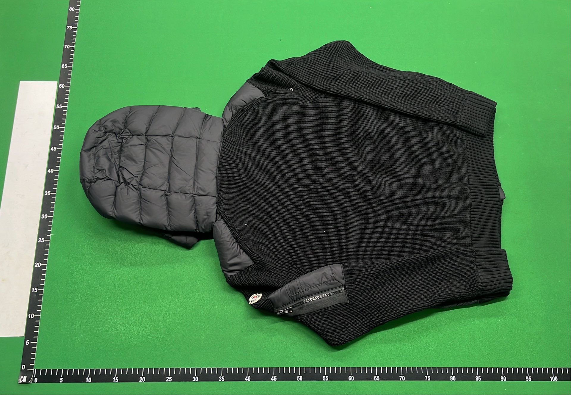 Olive Green Puffer Vest with High Collar