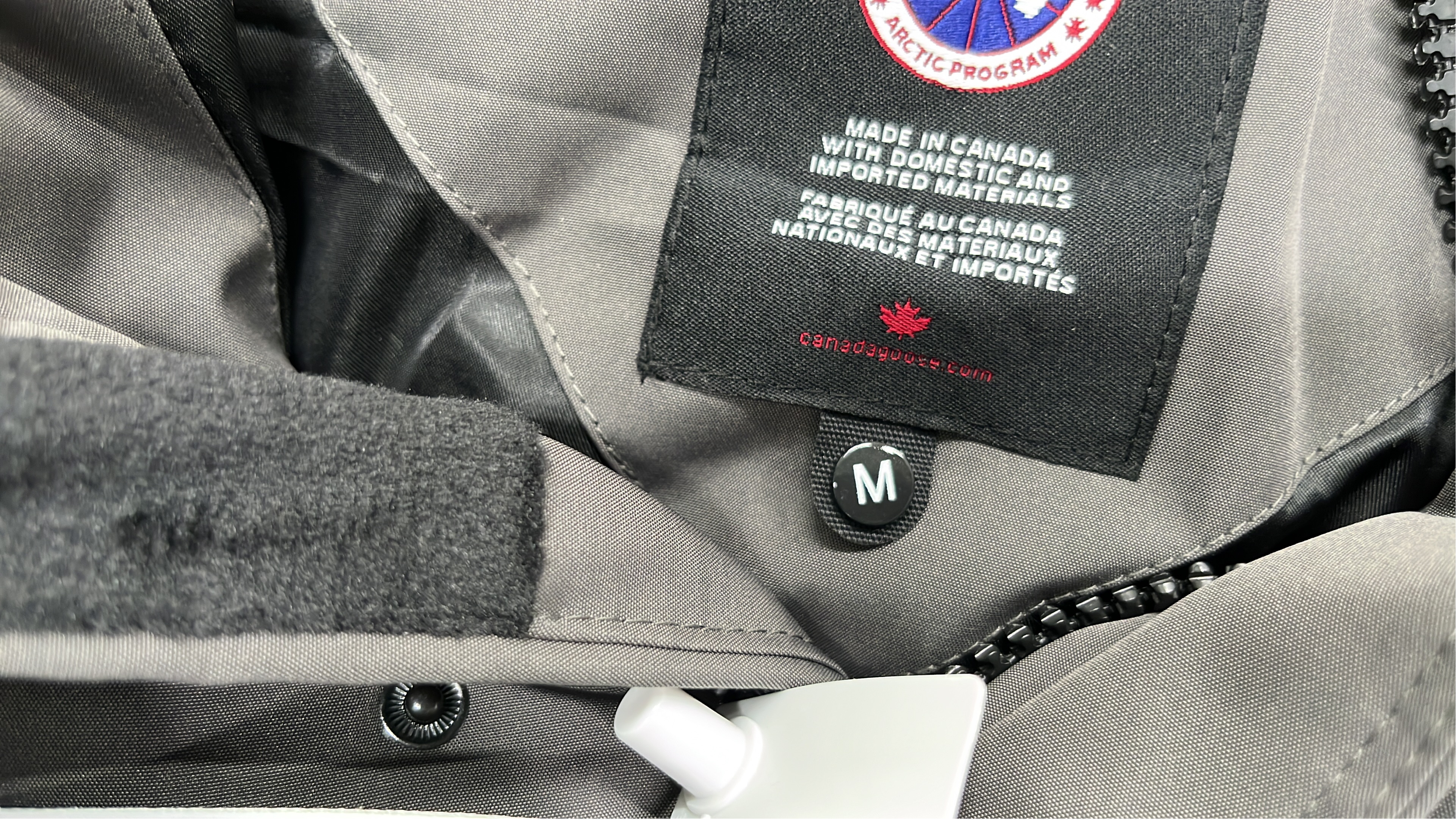 Canada Goose Black Down Jacket with Fur Hood