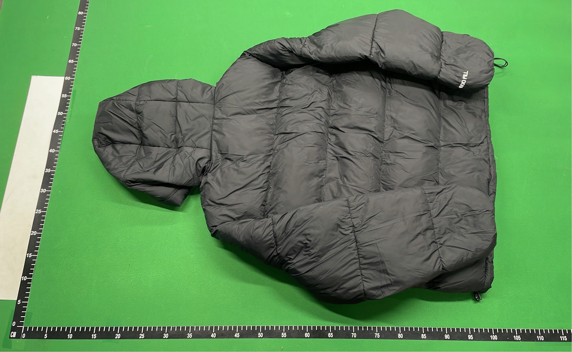 Stussy Black Puffer Jacket with Hood and Logo