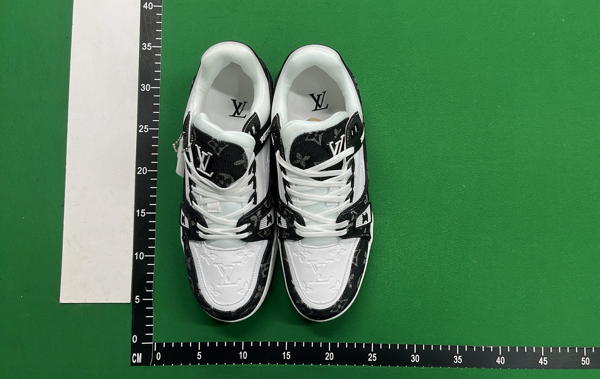 Louis Vuitton x Nike Air Jordan 4 White Green Sneakers