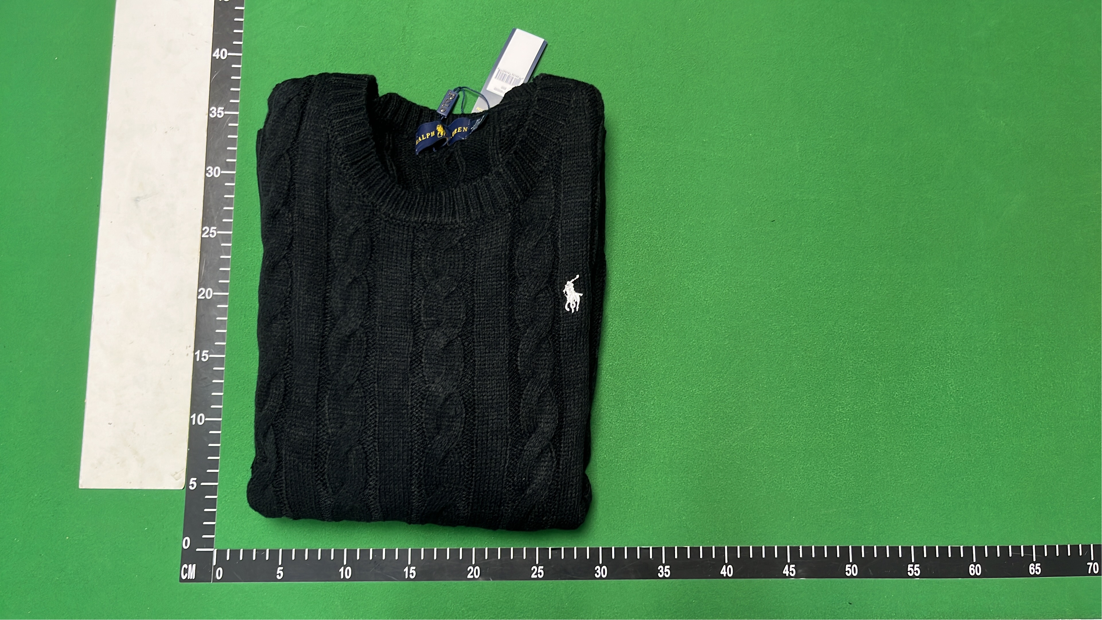 Black Cable Knit Sweater for Men