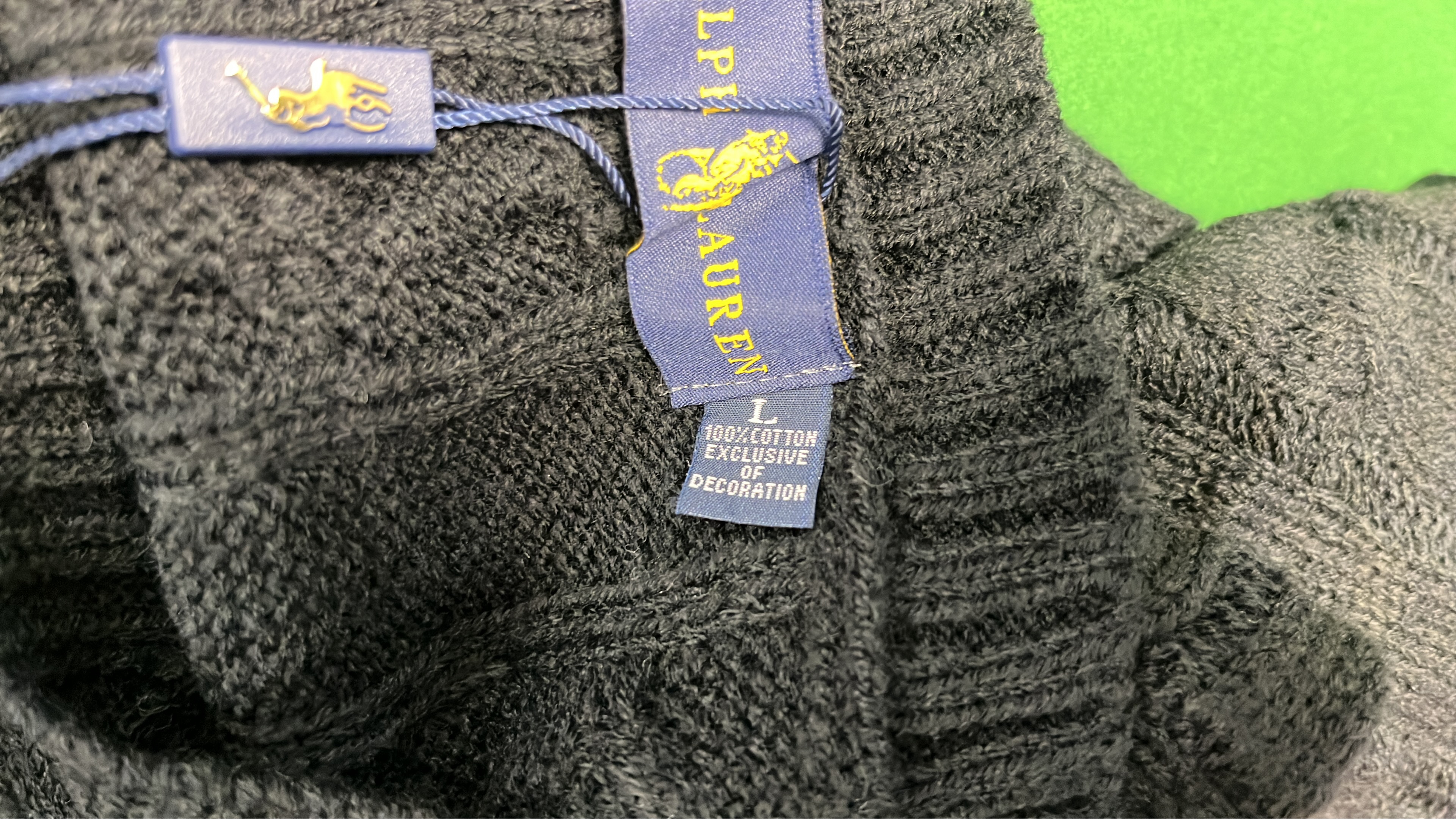Black Cable Knit Sweater for Men