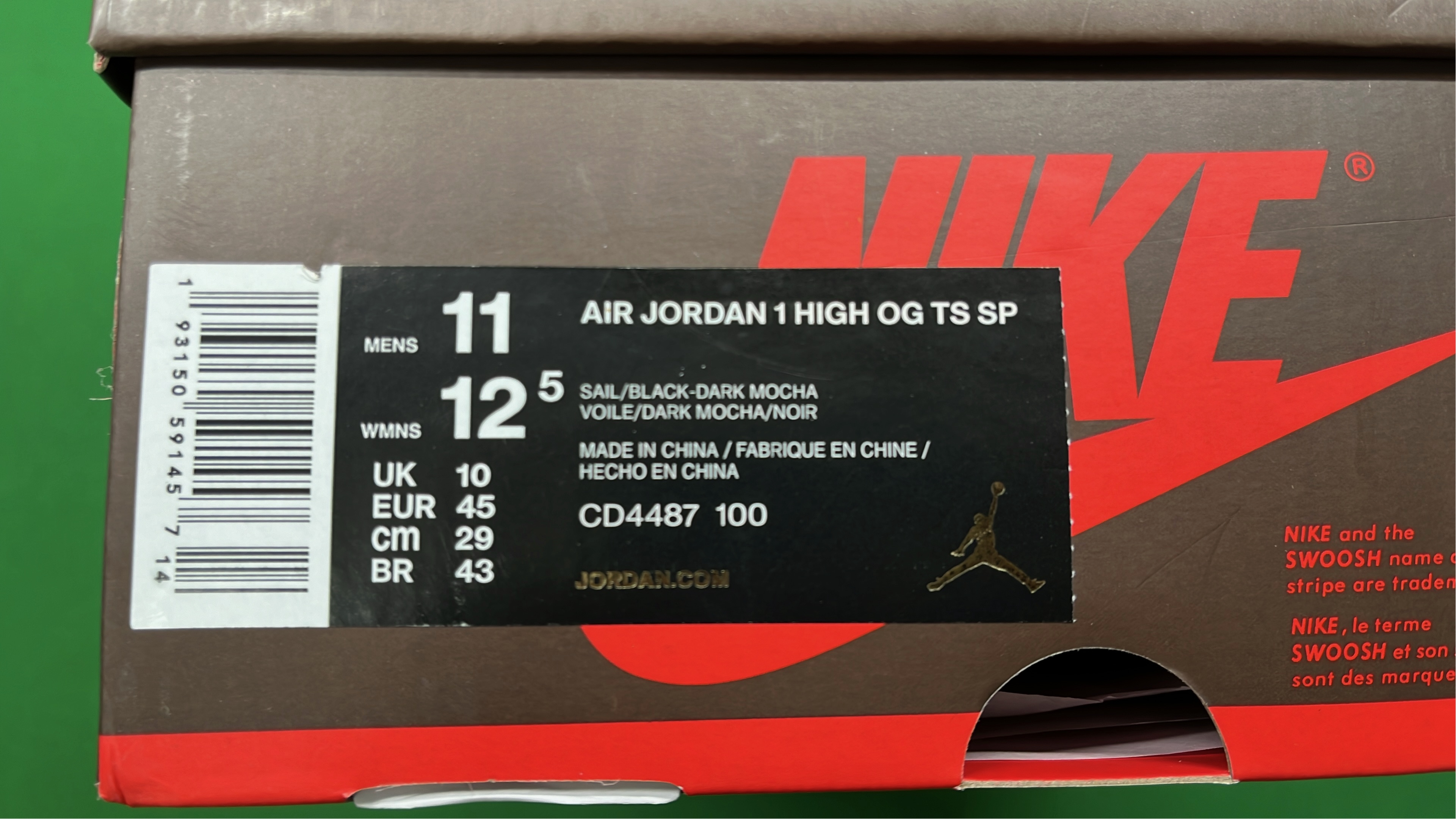 Nike Air Jordan 1 High OG Union Red