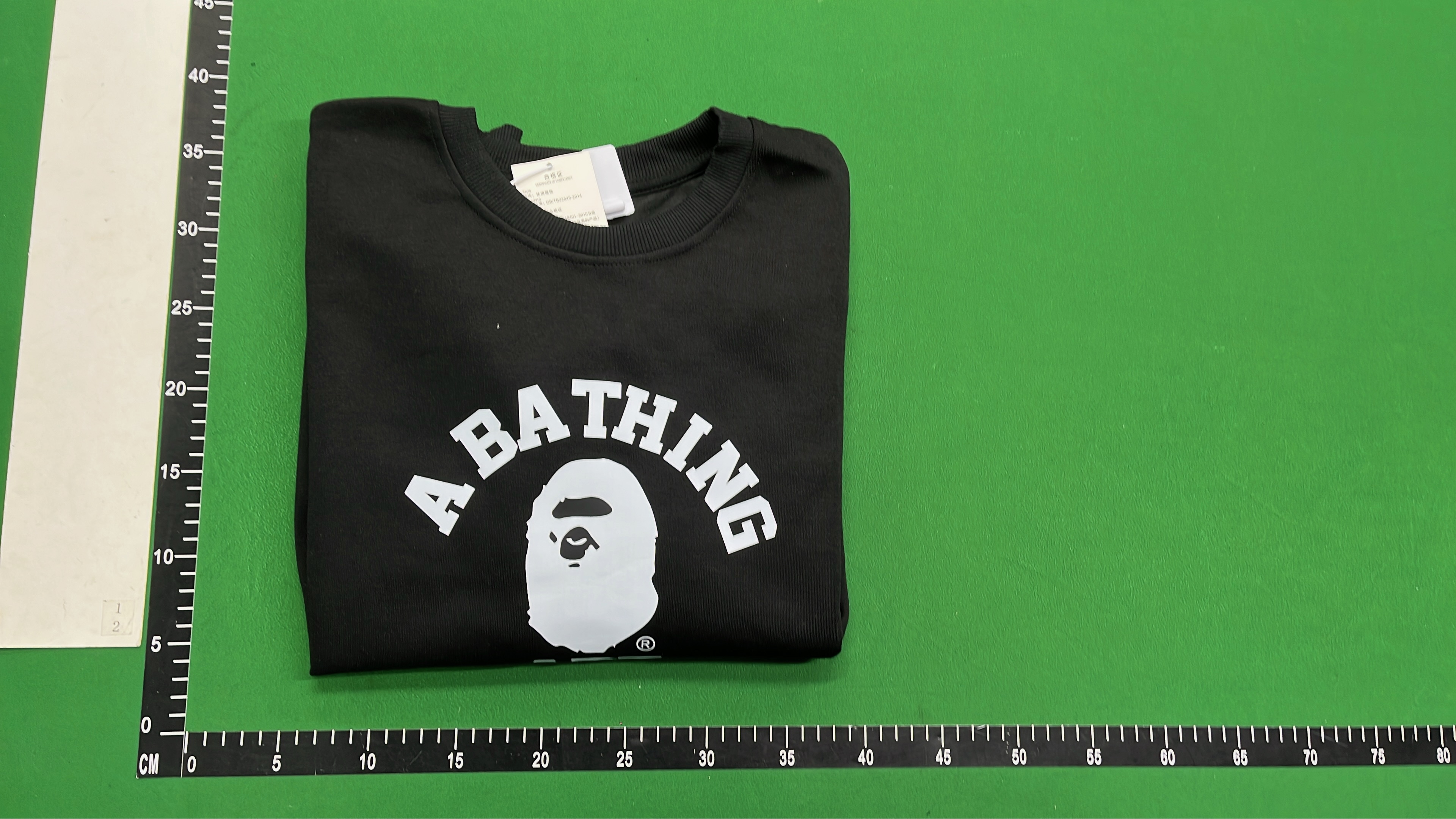 A Bathing Ape Camo Face Sweatshirt - Black Crewneck Hoodie