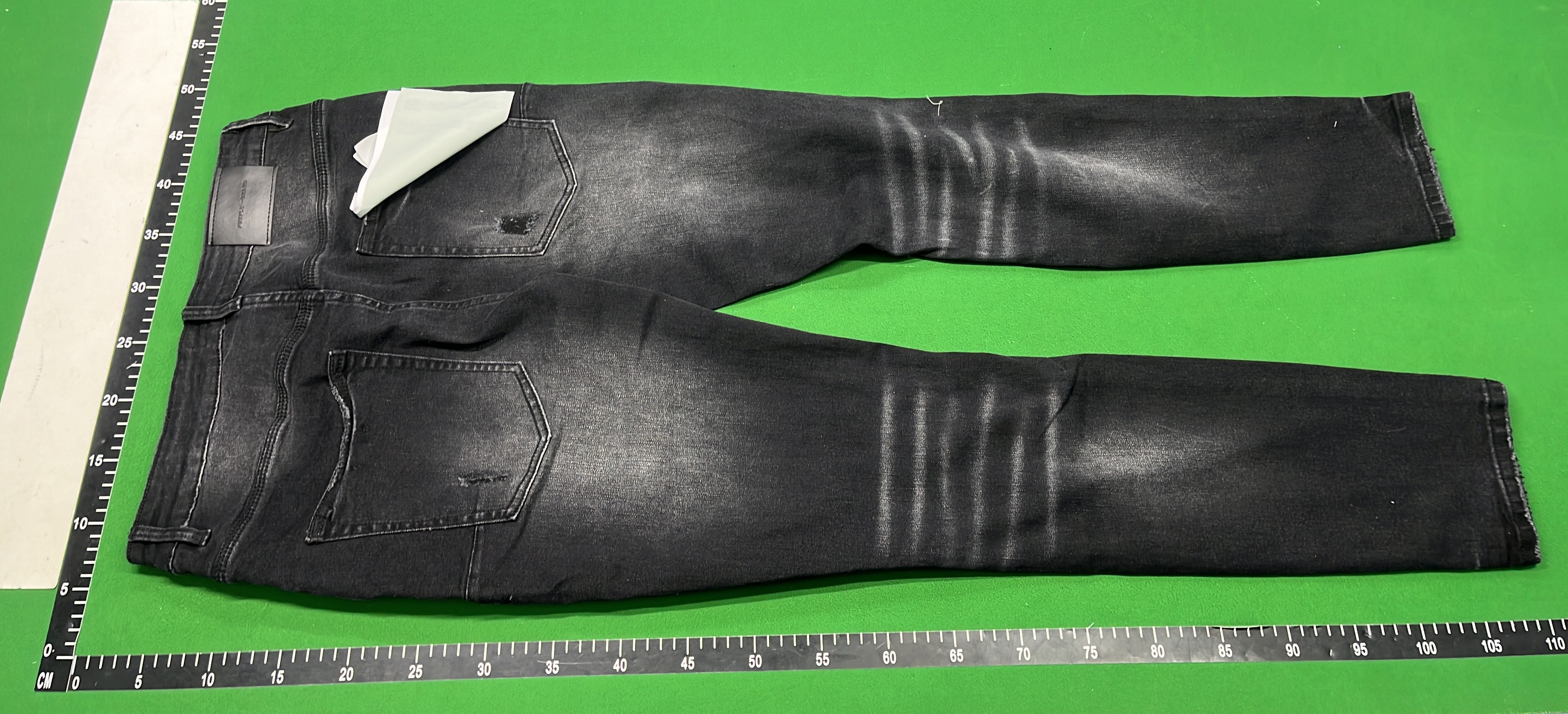 Black Paint Splatter Ripped Jeans for Men