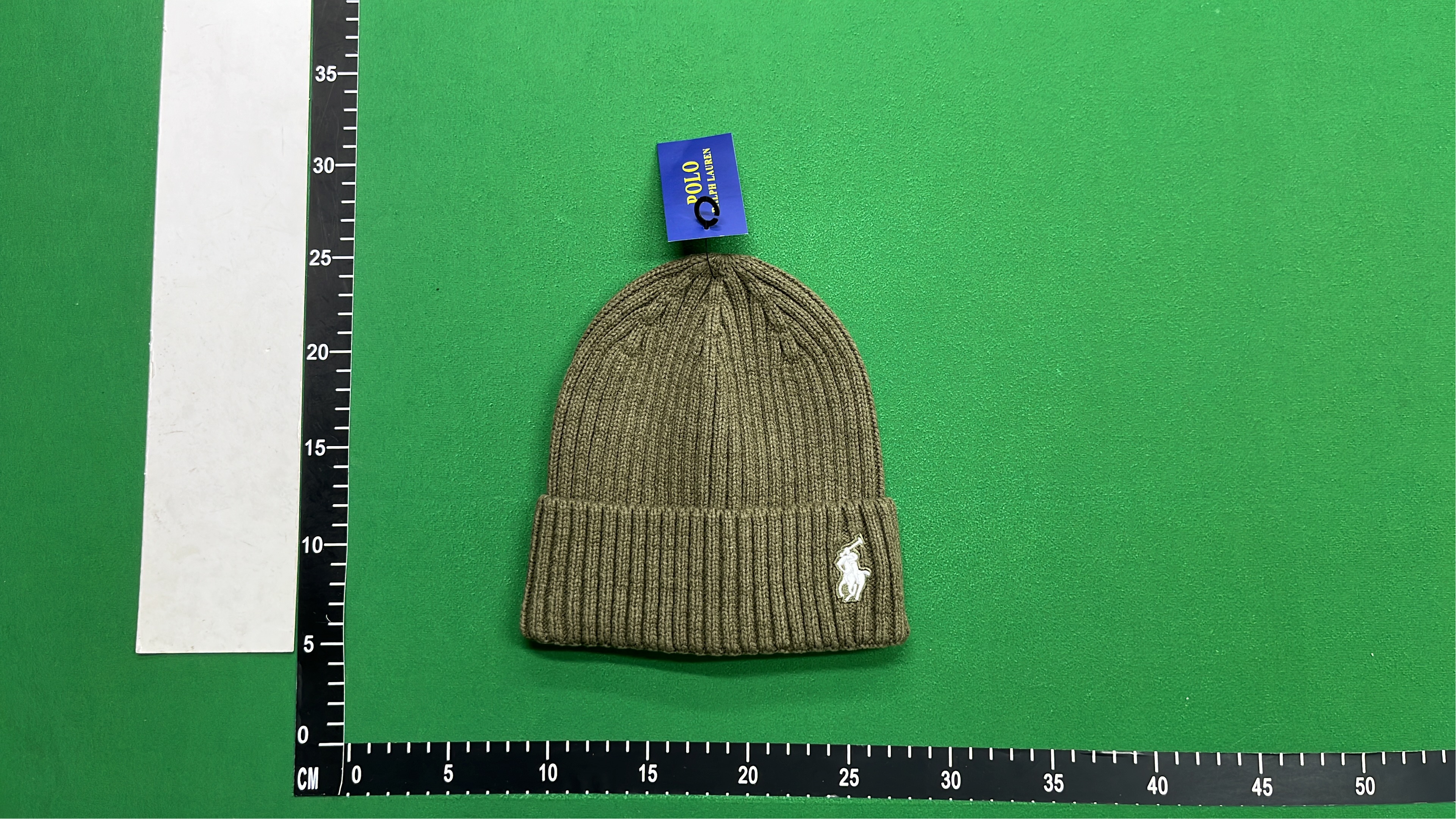 Polo Ralph Lauren Knit Beanie Hat with Logo - Men's Winter Headwear