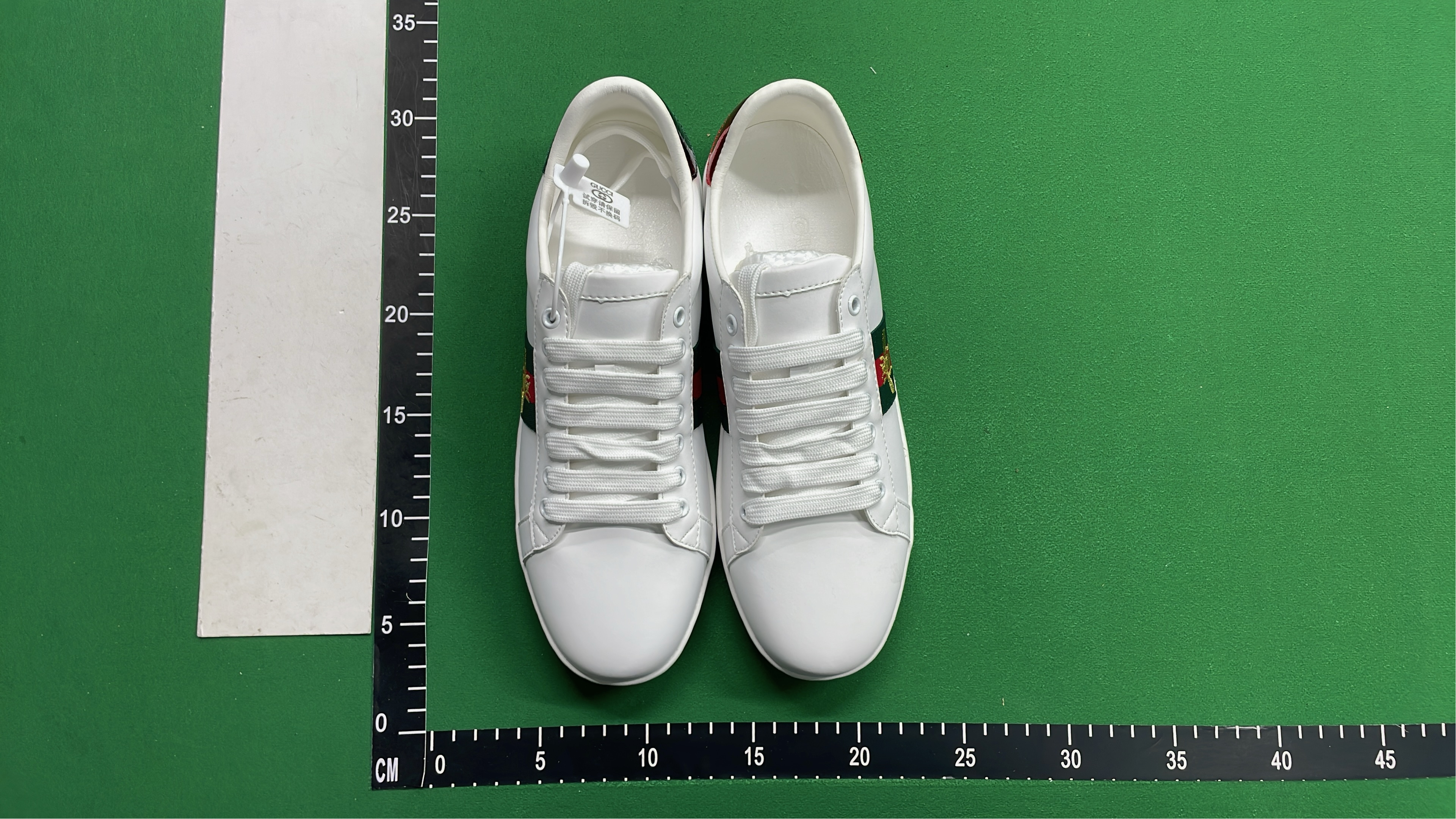 Gucci Ace Sneakers with Cherry and Web Detail - White Leather