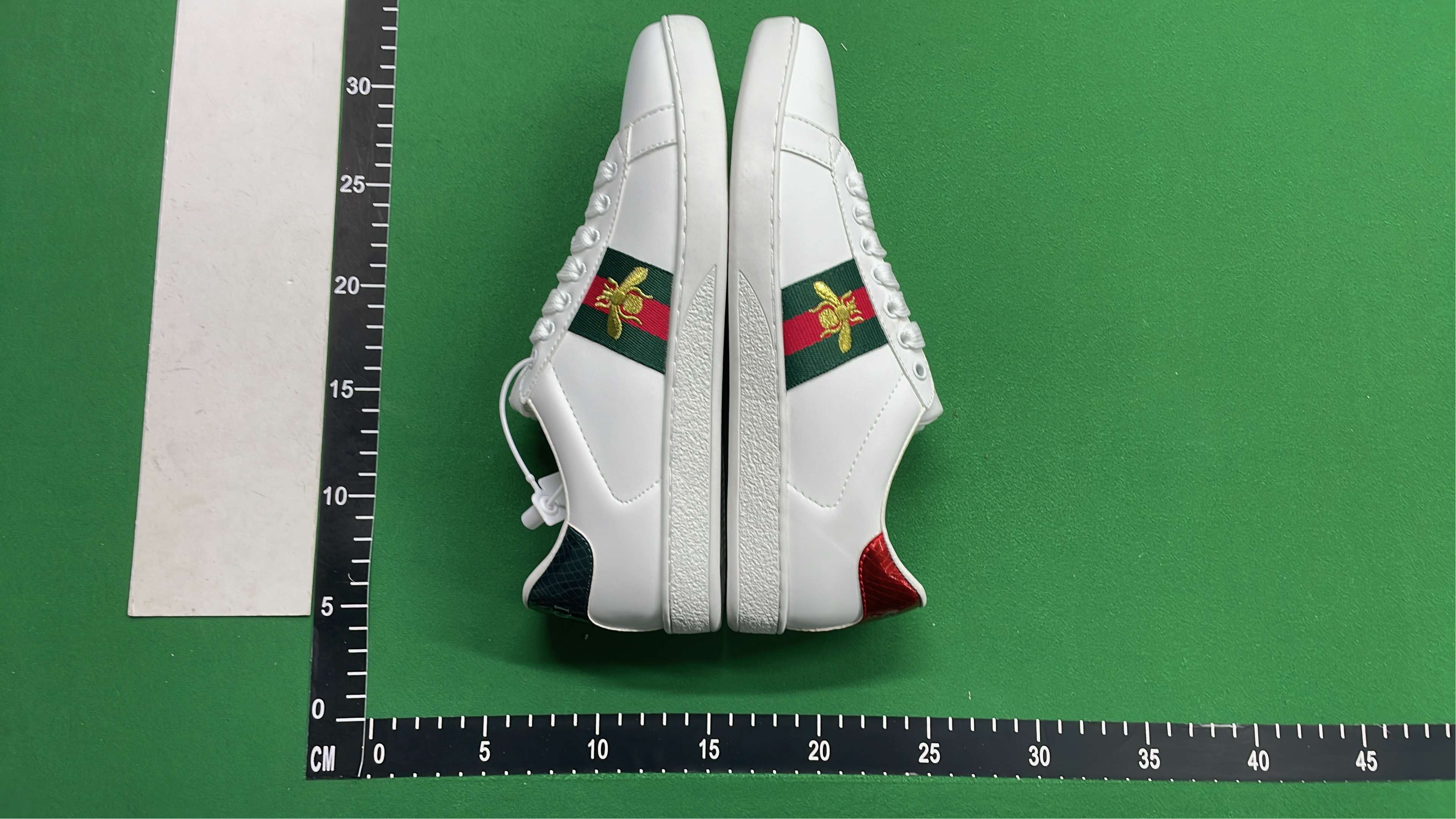 Gucci Ace Sneakers with Cherry and Web Detail - White Leather