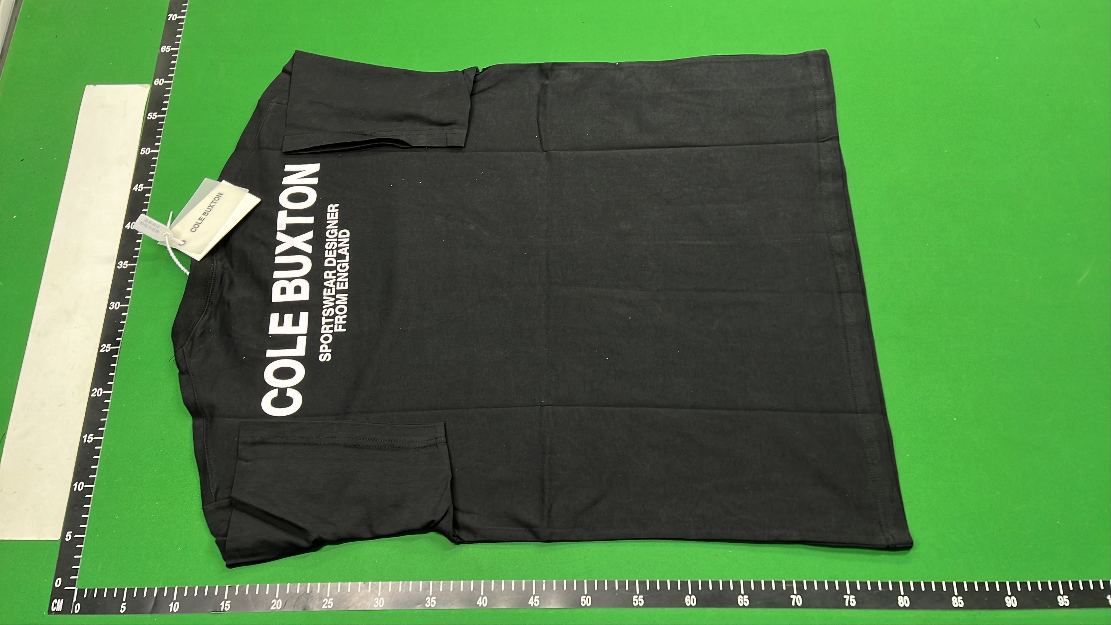 Cole Buxton Navy Blue Logo T-Shirt