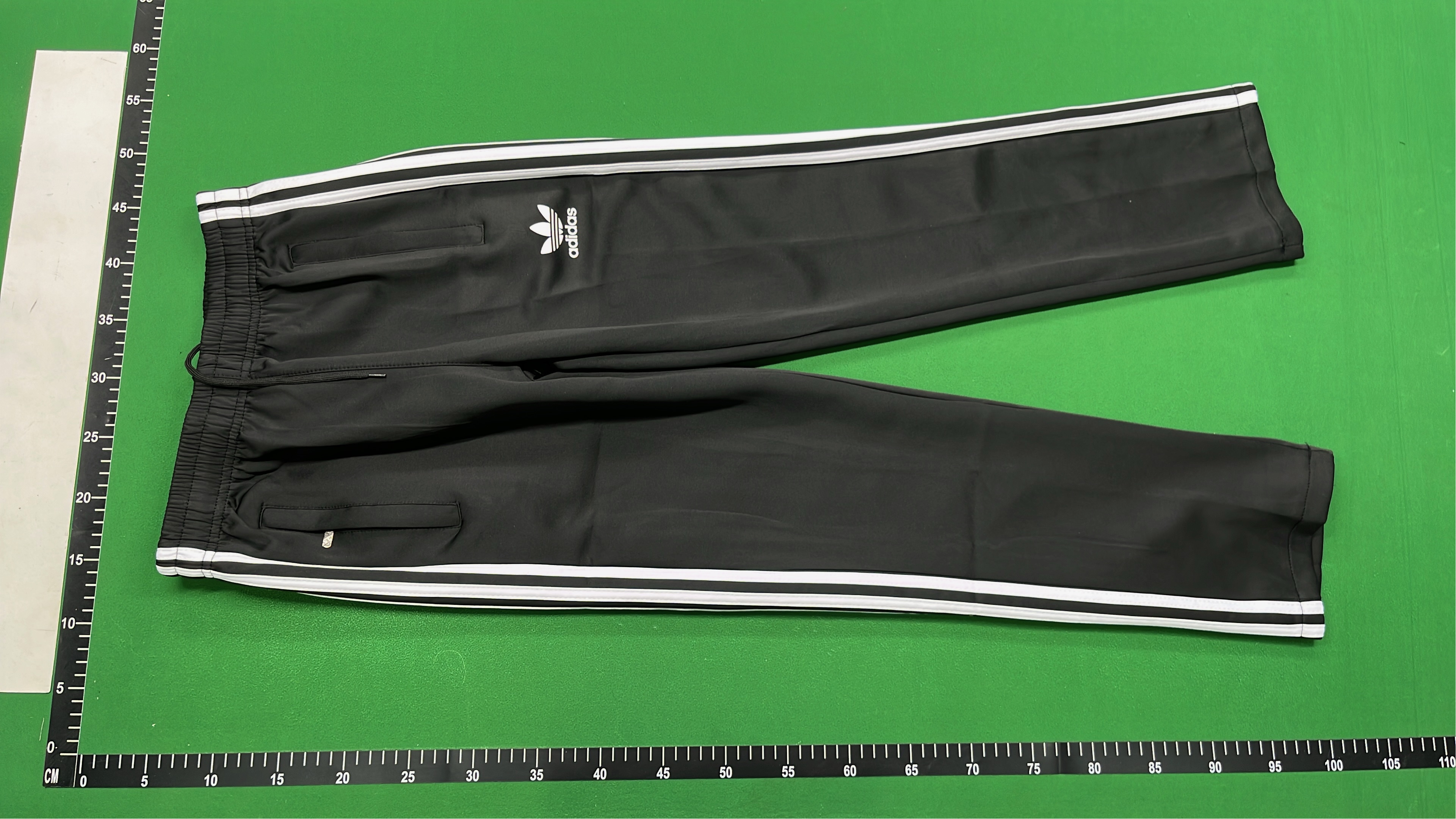 Adidas Black Track Suit with White Stripes