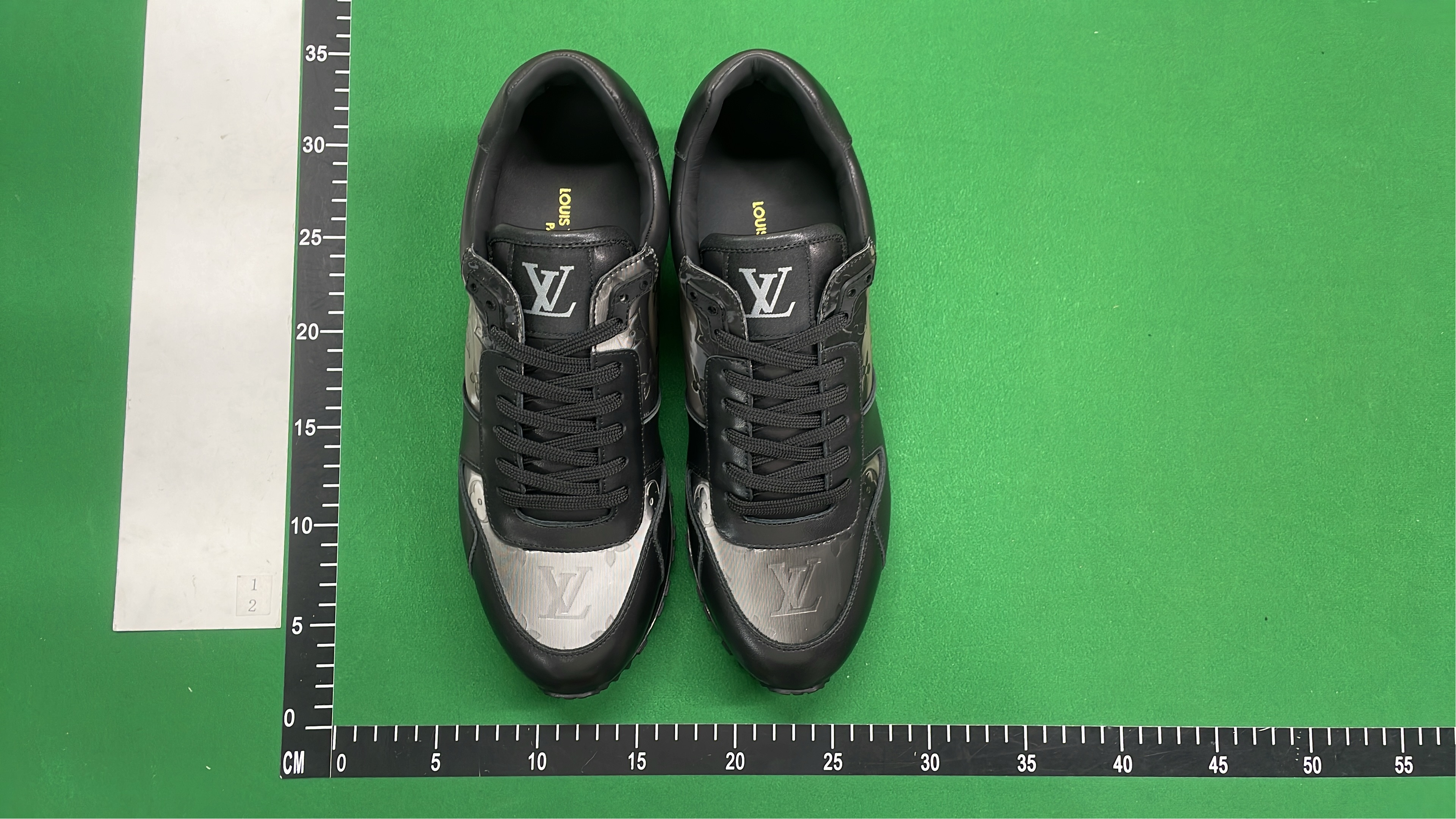 Louis Vuitton Black Monogram Sneakers for Men