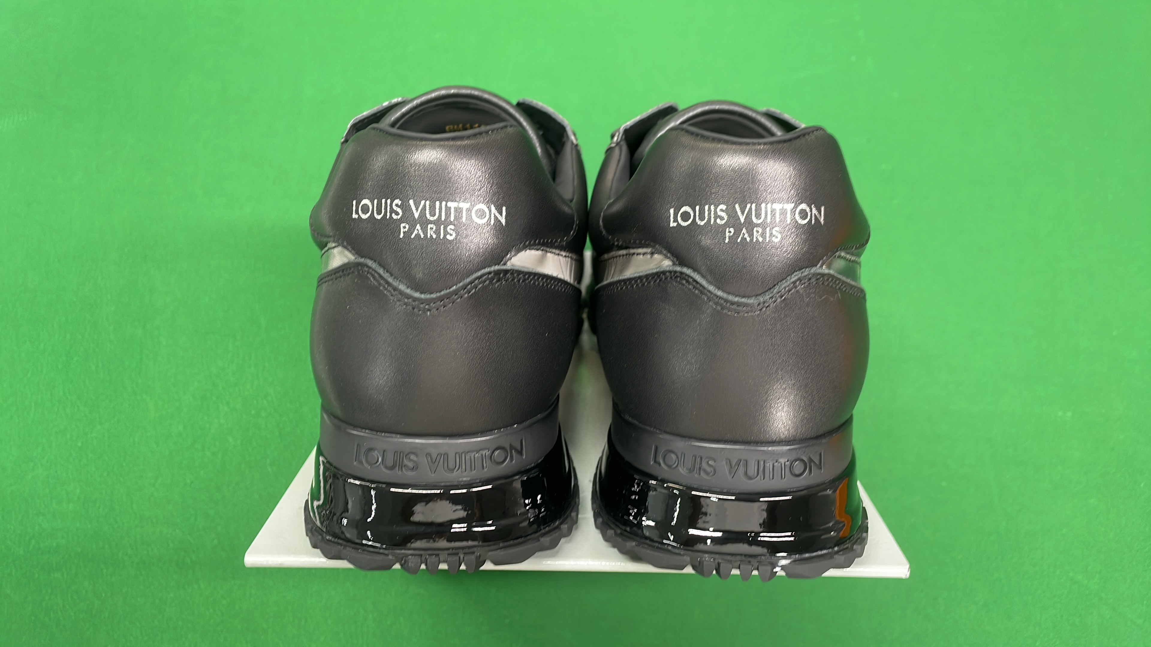 Louis Vuitton Black Monogram Sneakers for Men