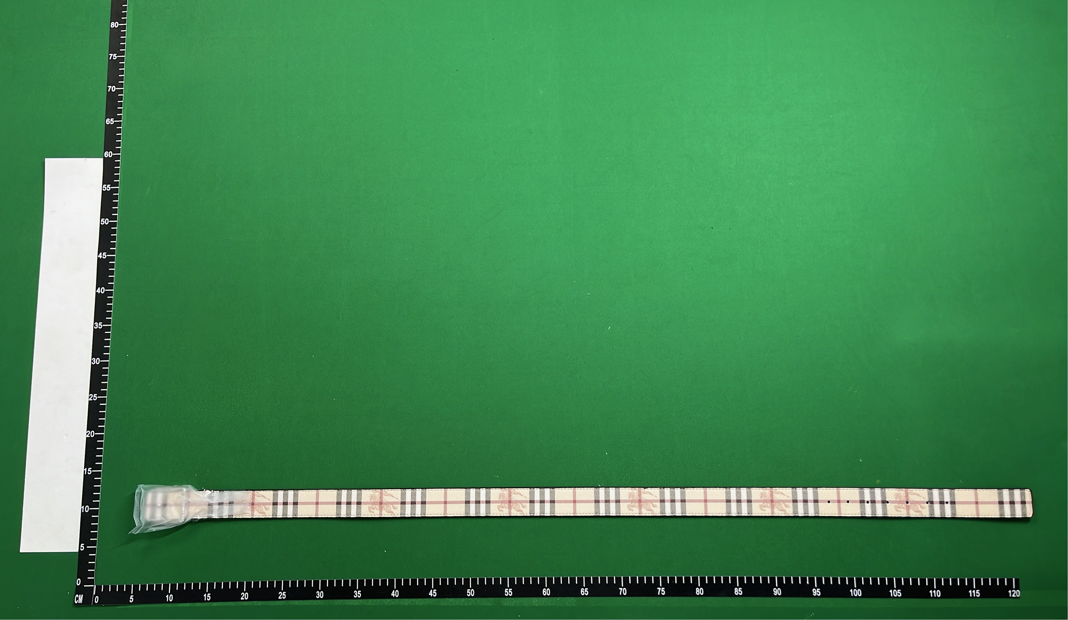 Burberry Check Pattern Belt with Iconic Buckle