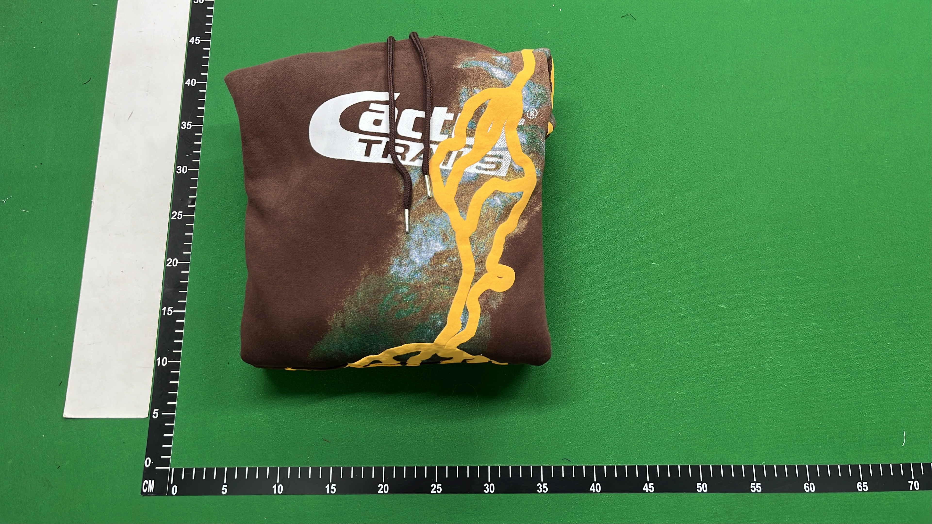 Men's Brown Hoodie with Gold Logo Design