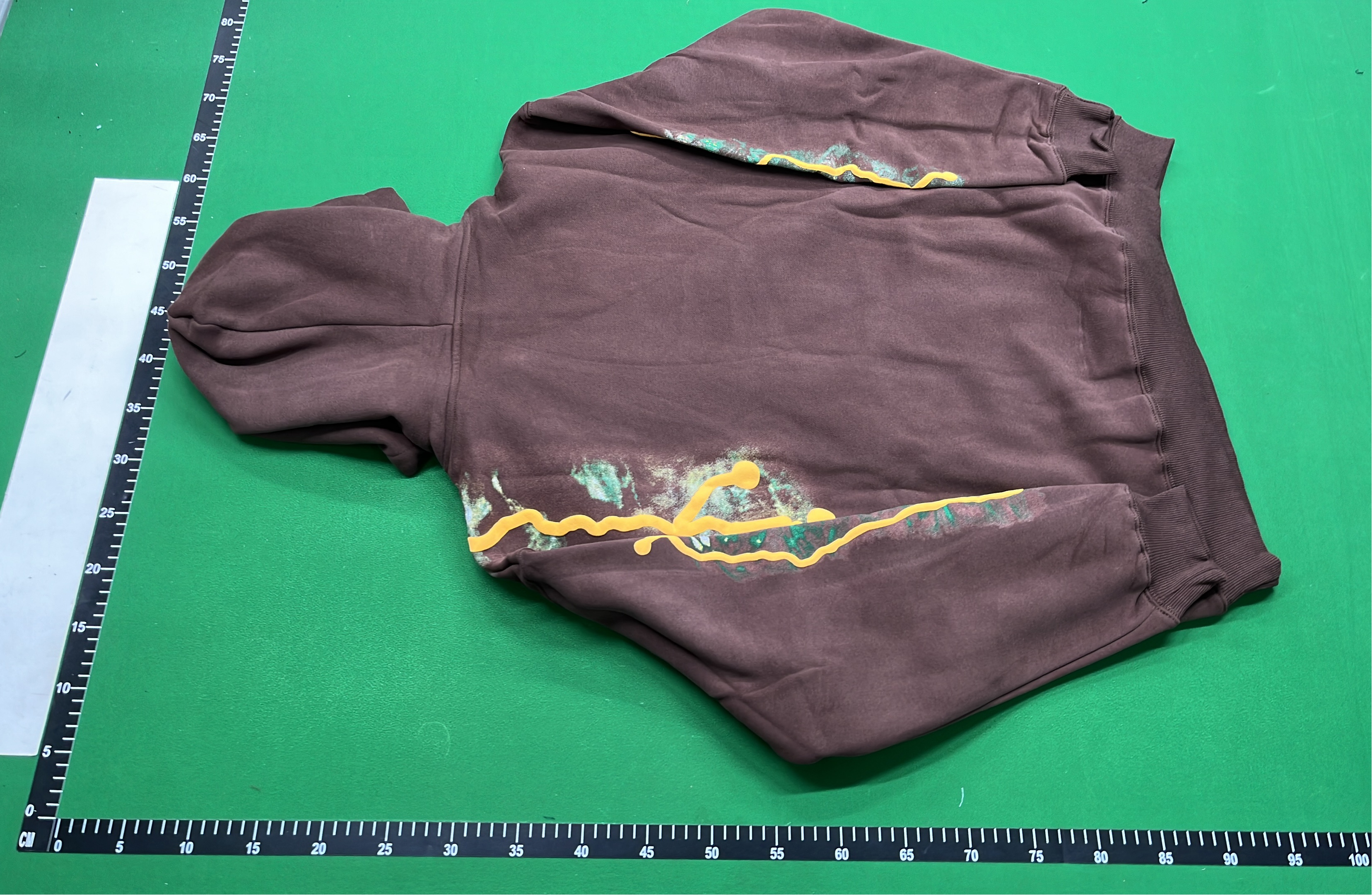 Men's Brown Hoodie with Gold Logo Design