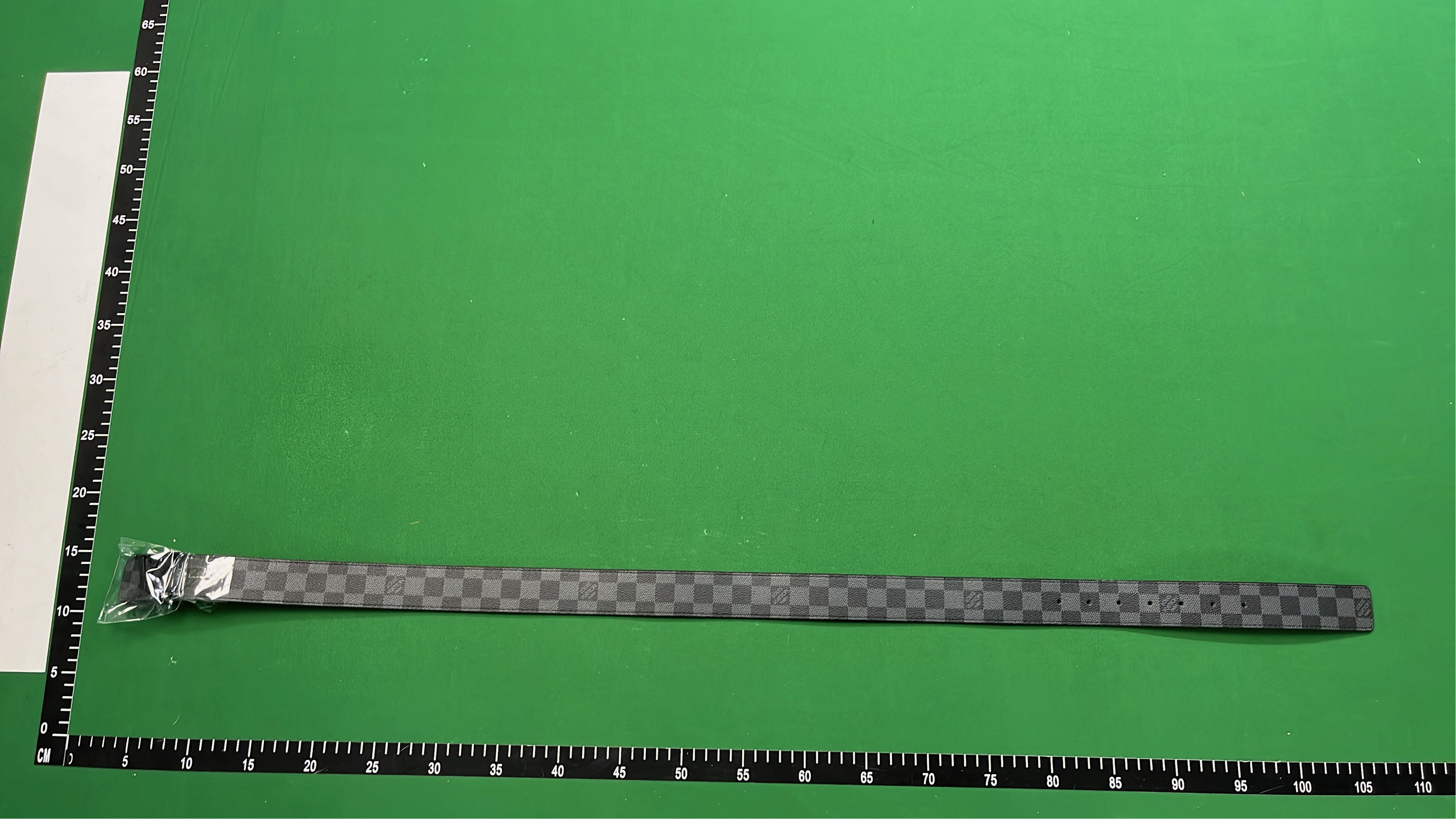 LV Red Monogram Belt with Silver Buckle