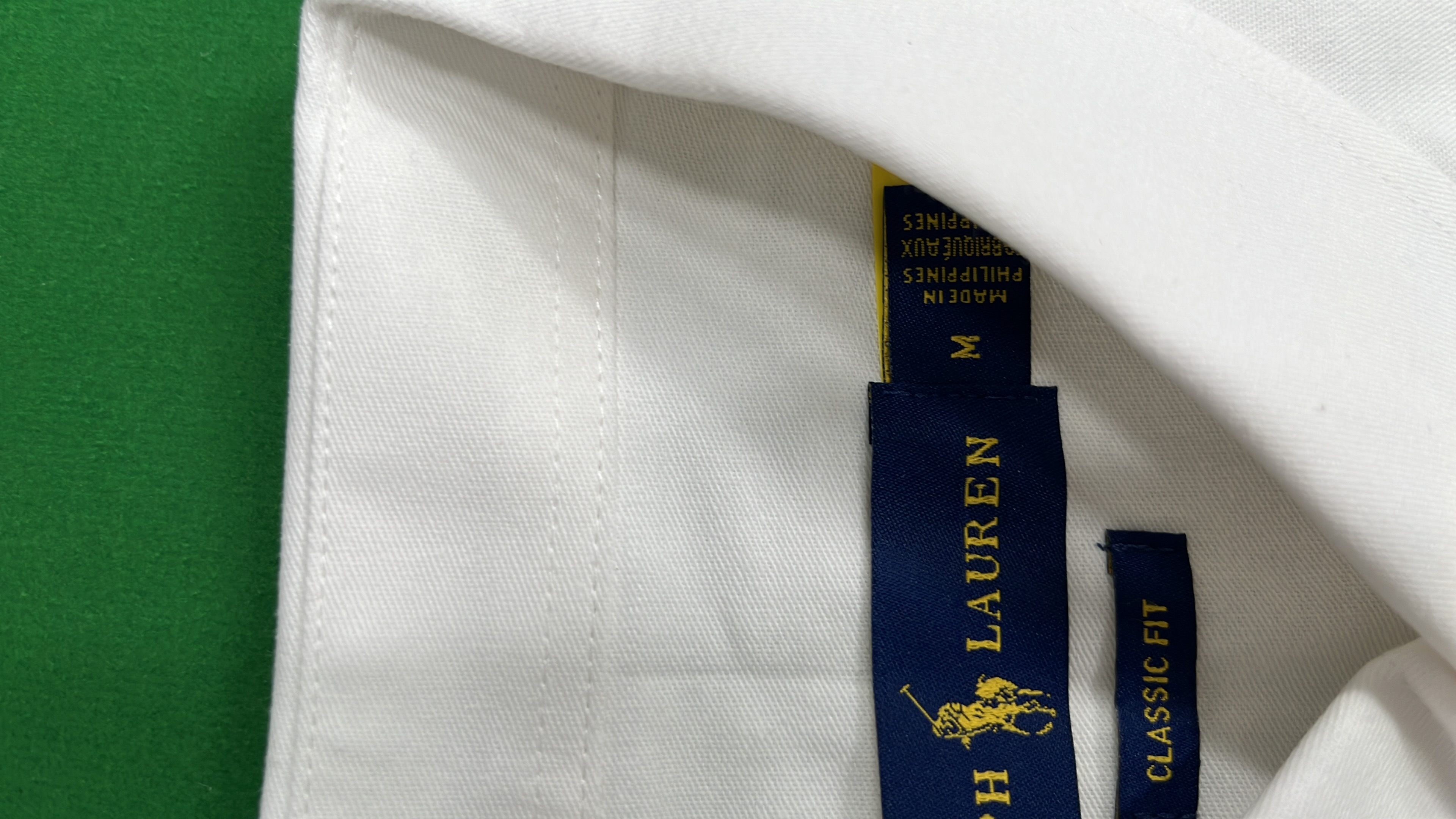Black Polo Ralph Lauren Button-Up Shirt with Red Pony Logo