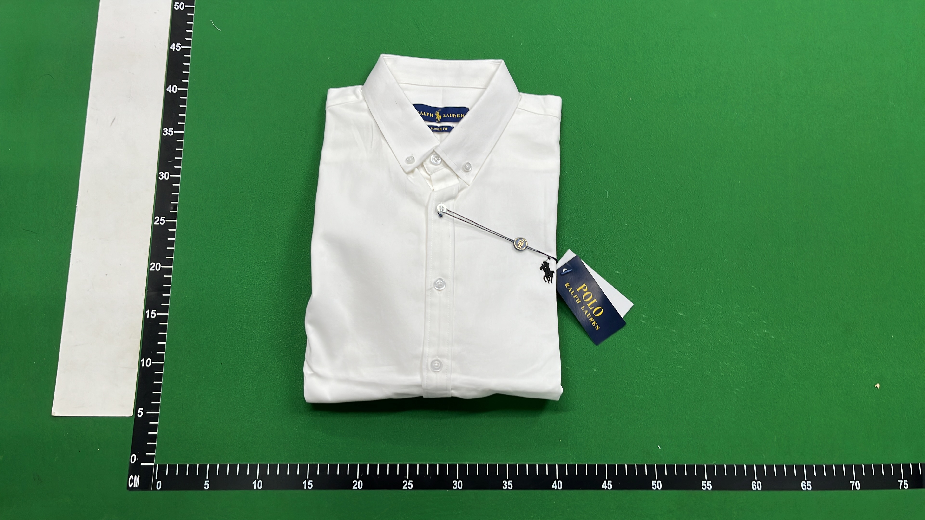 Black Polo Ralph Lauren Button-Up Shirt with Red Pony Logo