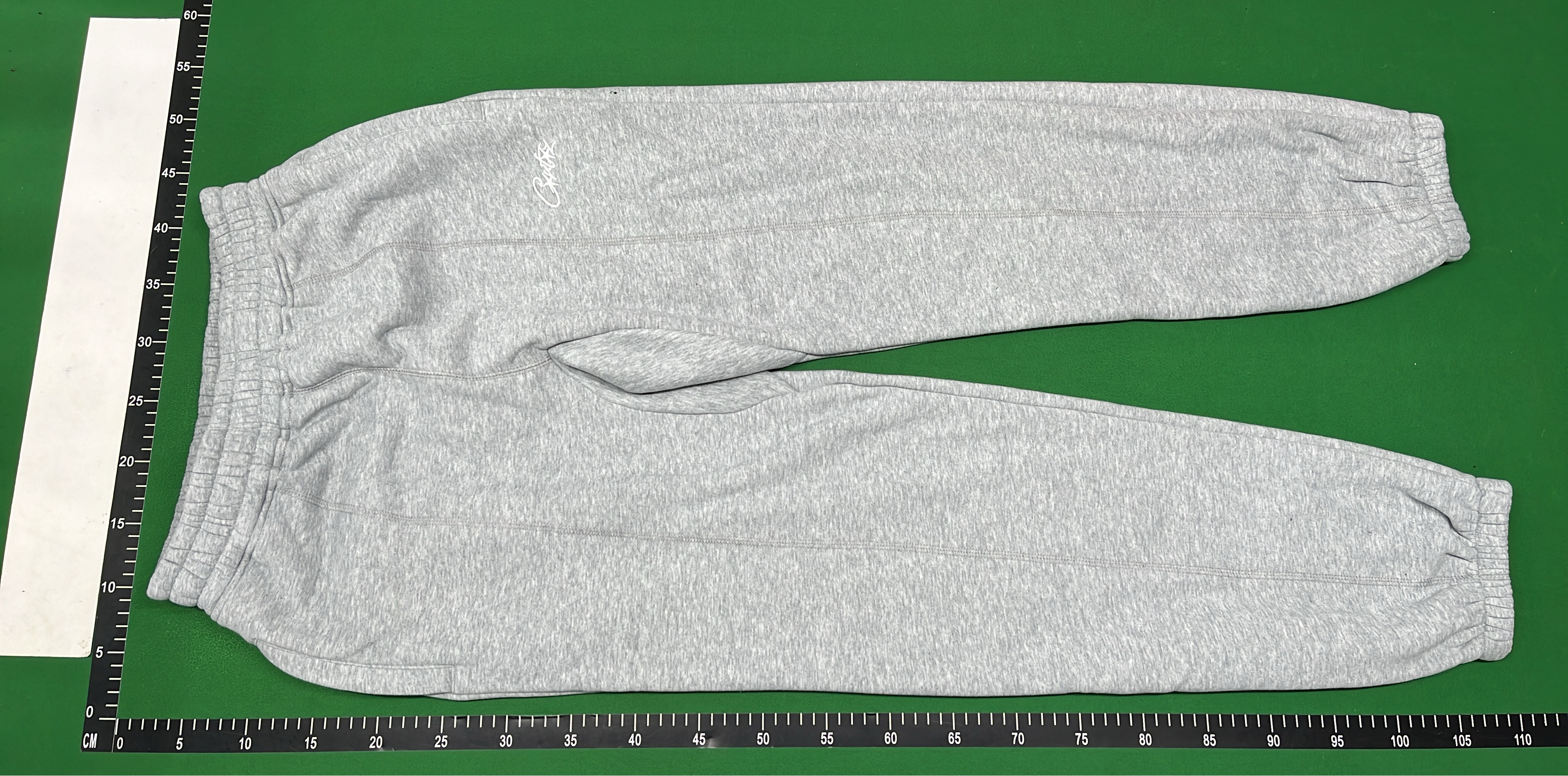 Gray Crewneck Sweatshirt with Embroidered Logo