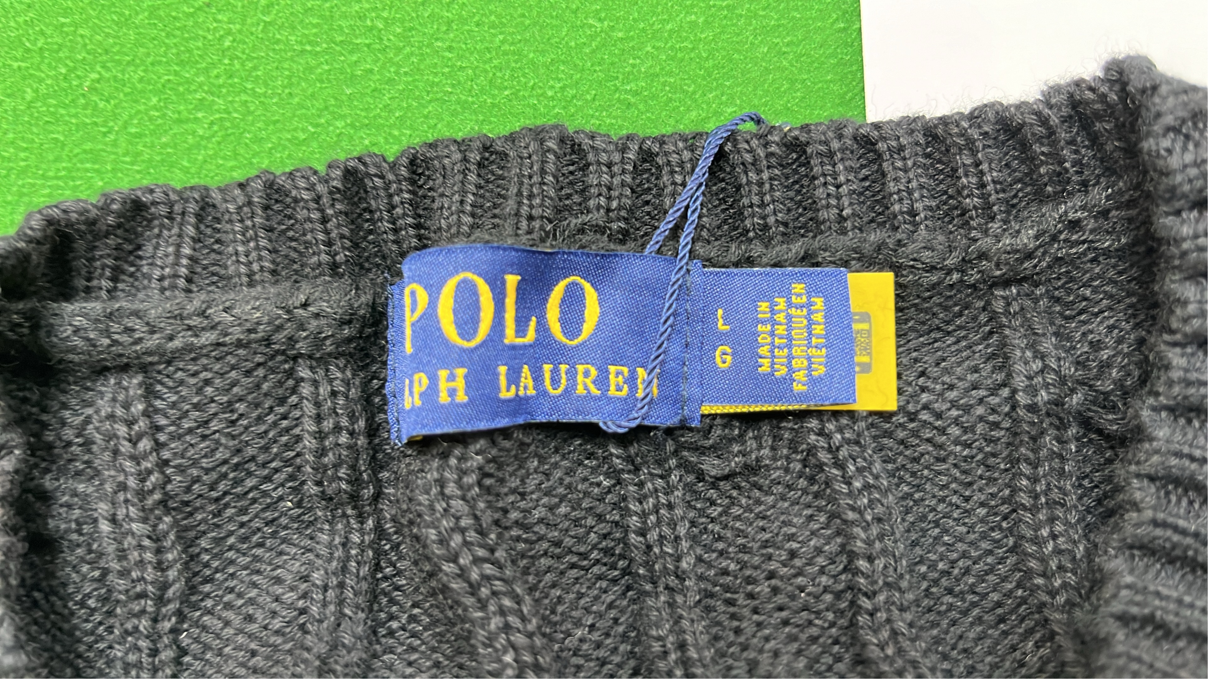 Cable-Knit V-Neck Sweater for Men