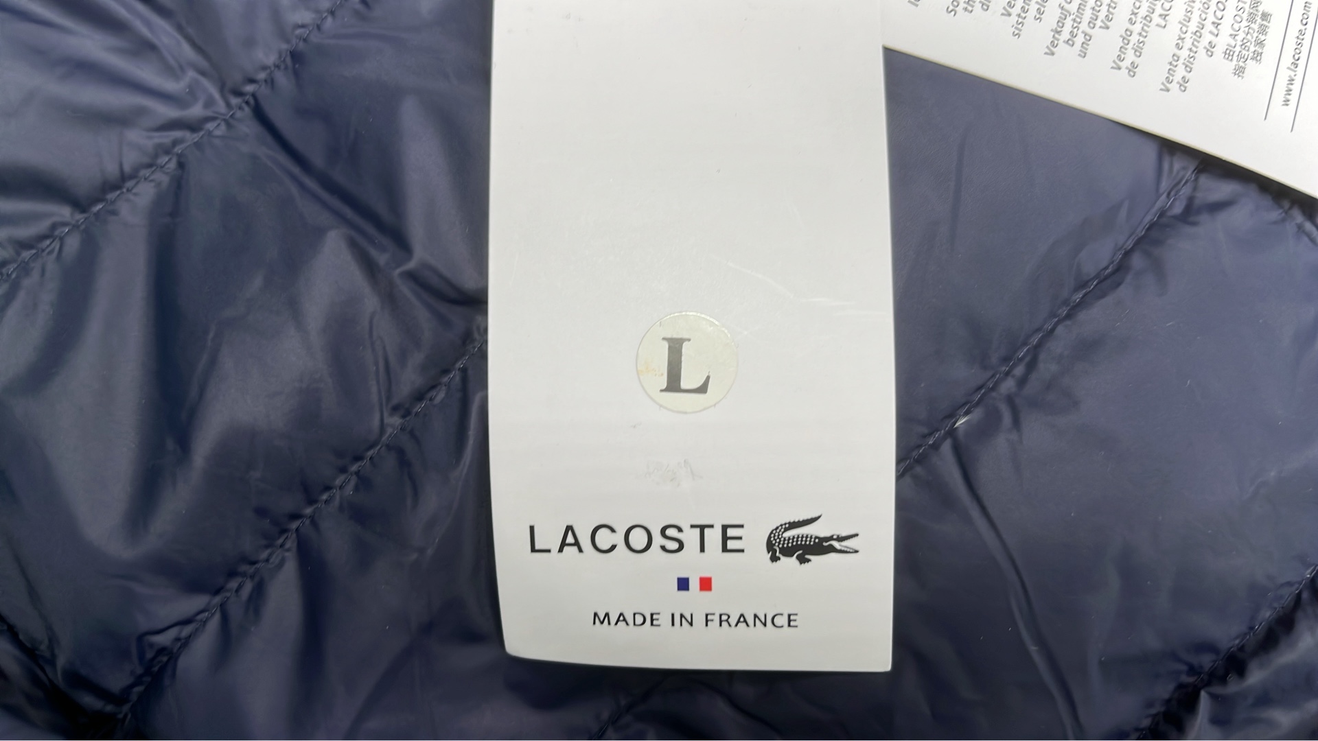 Lacoste Men's Lightweight Quilted Jacket