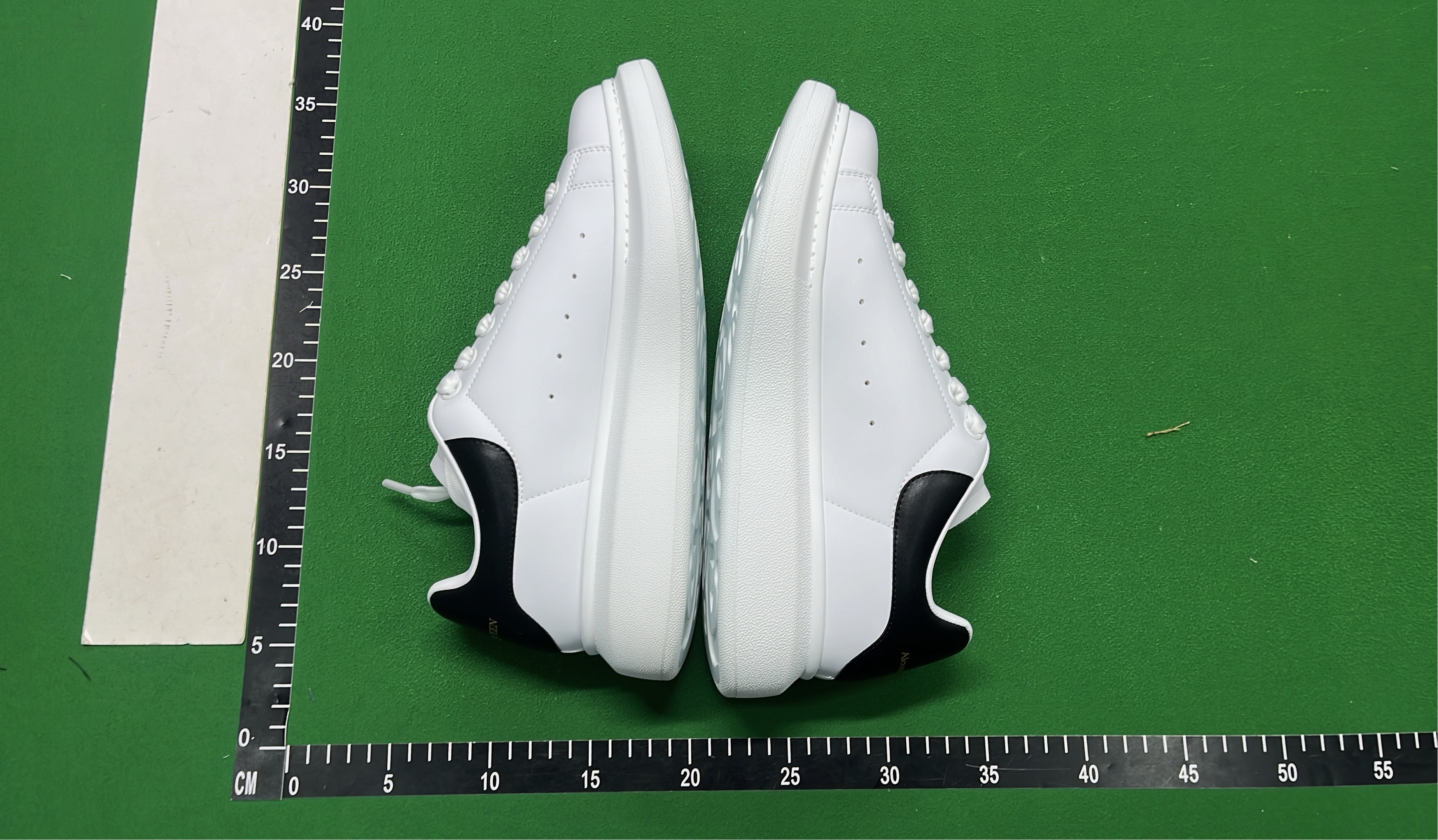 Alexander McQueen White Leather Sneakers with Thick Sole