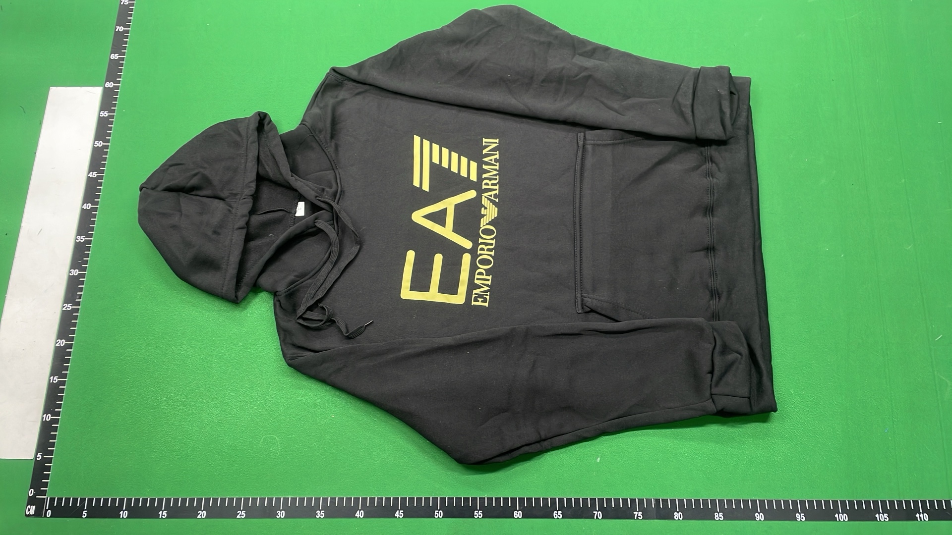 EA7 Emporio Armani Black Hoodie and Jogger Set