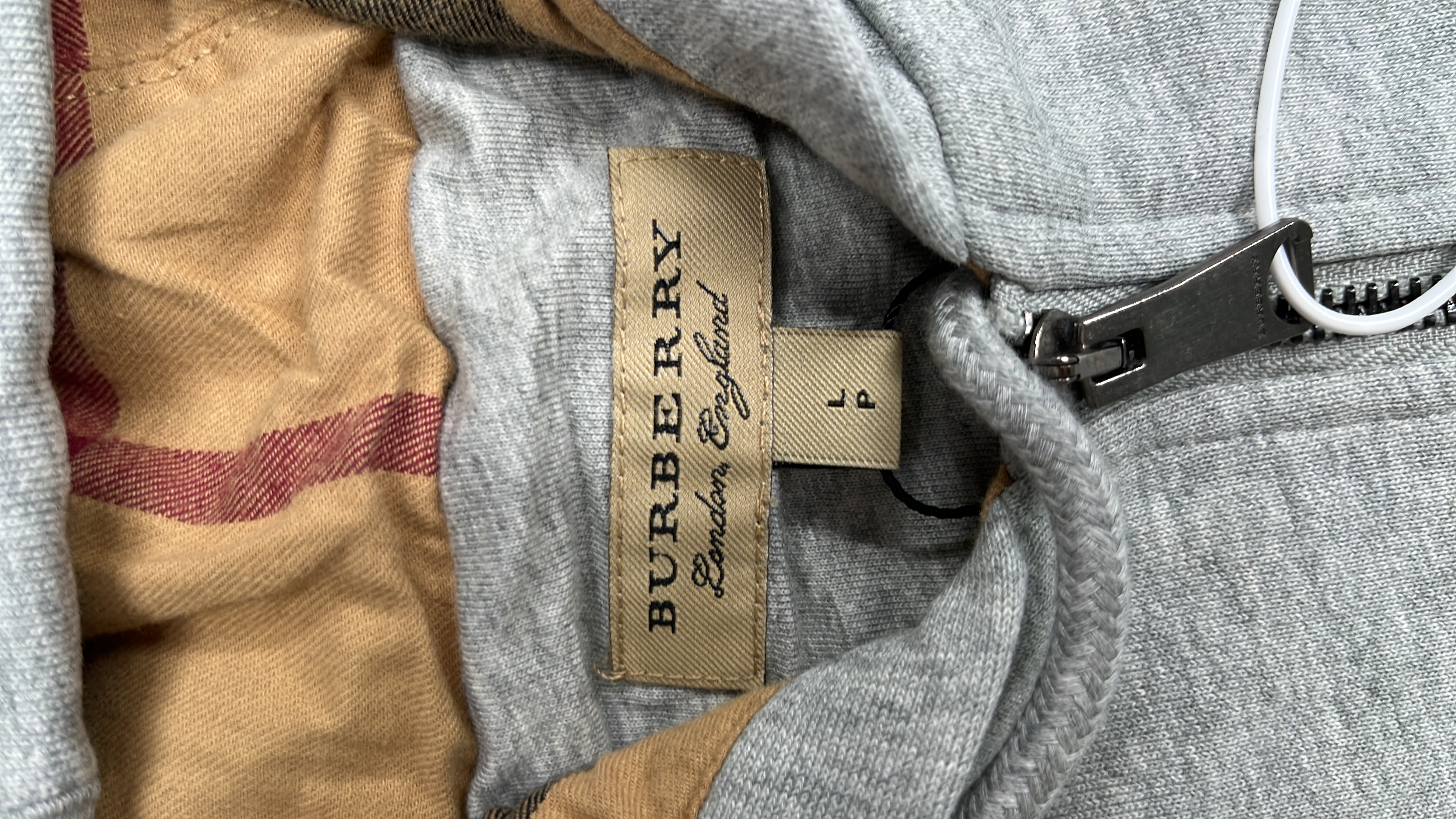 Burberry Hoodie Zip-Up Sweatshirt Men's Classic Logo Design