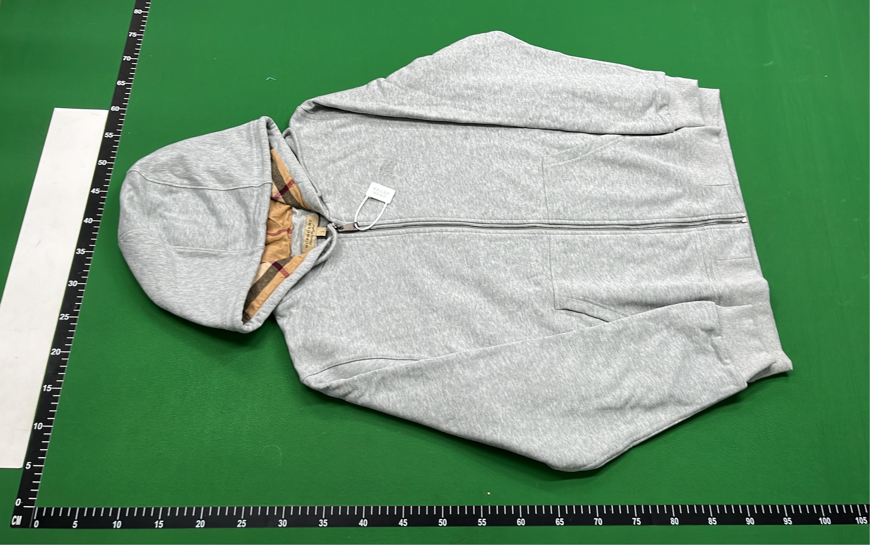 Burberry Hoodie Zip-Up Sweatshirt Men's Classic Logo Design