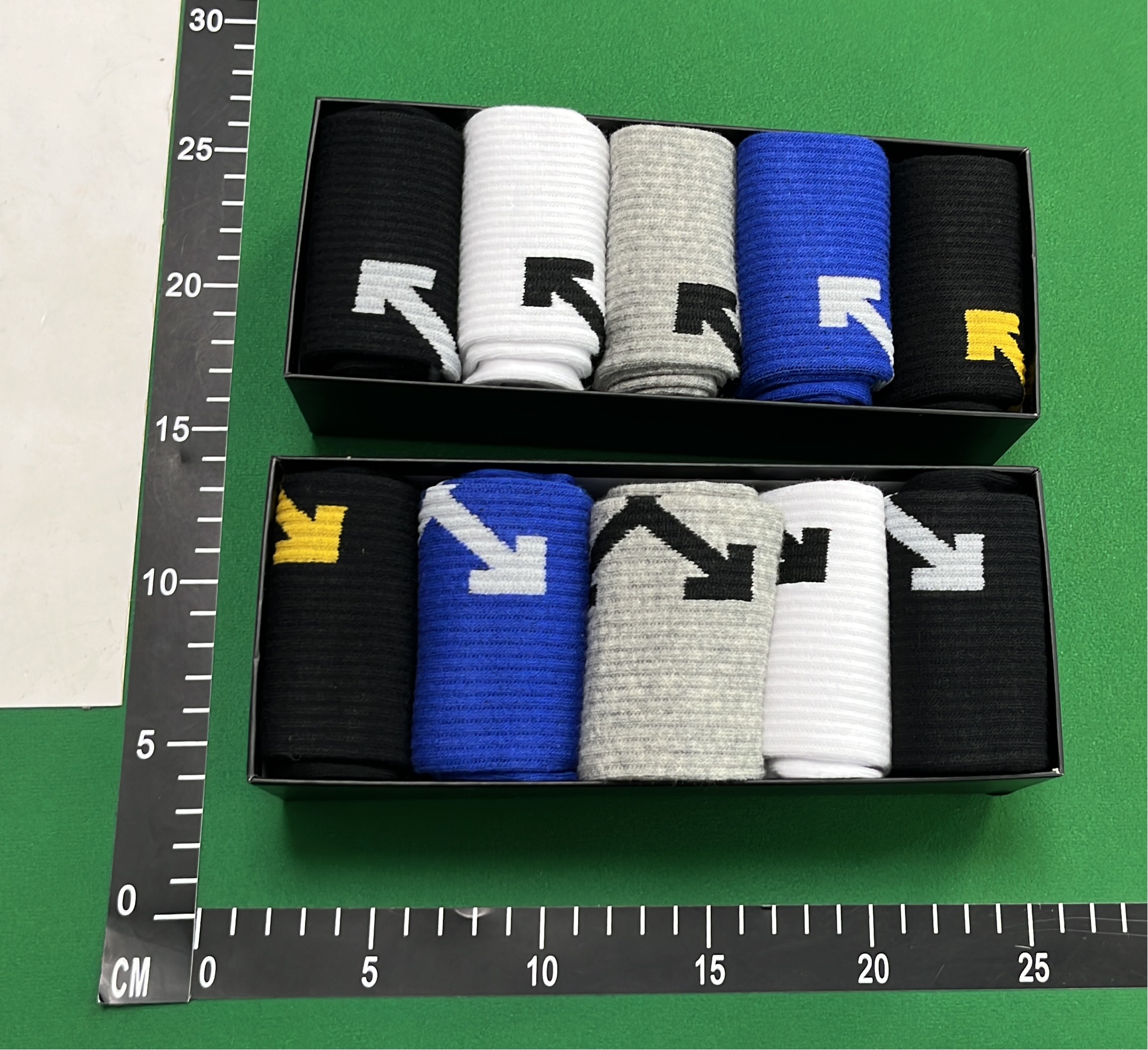 Off-White Arrow Logo Socks - Classic Crew Sock Design