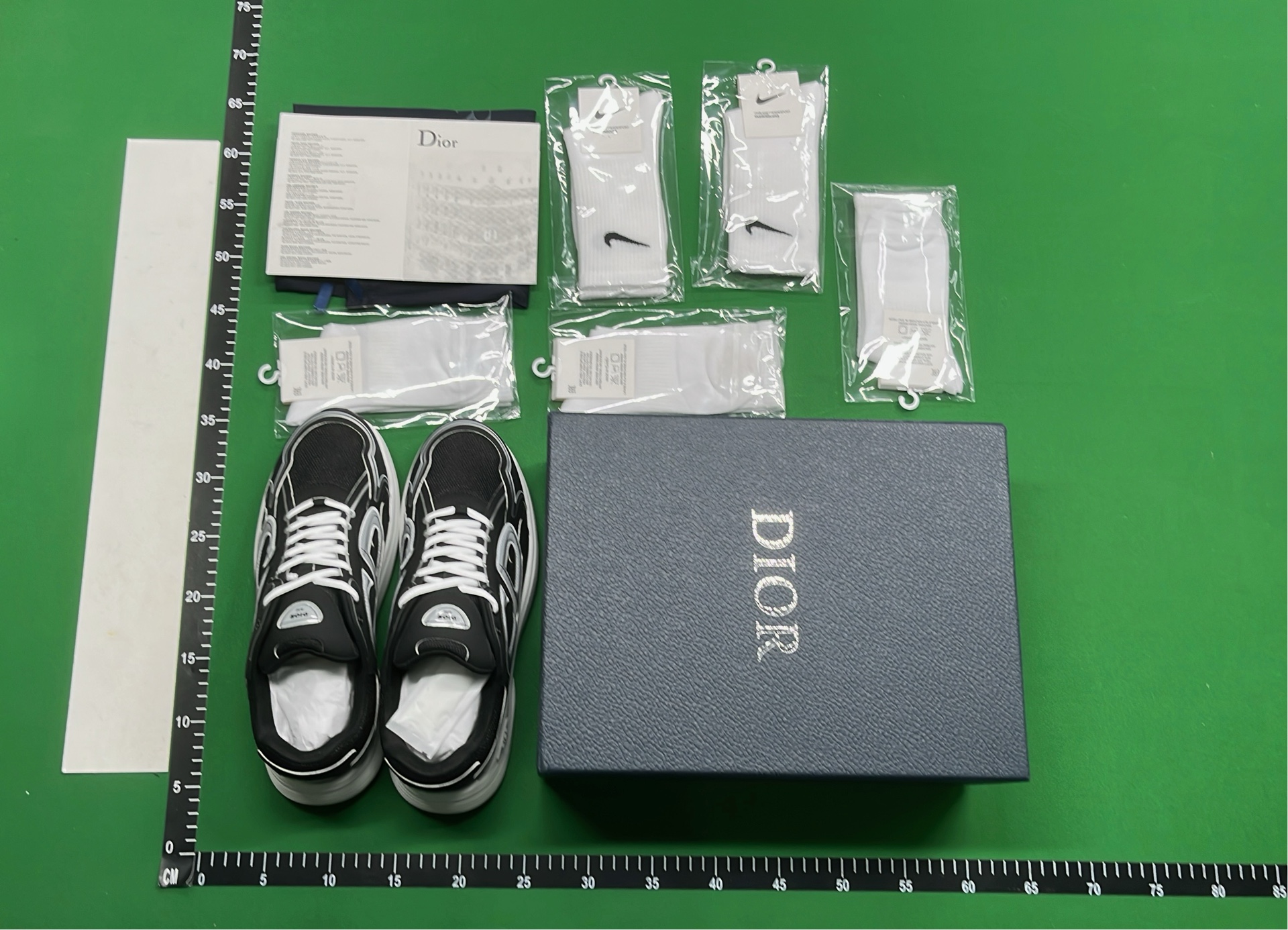 Dior B23 White and Black Sneakers