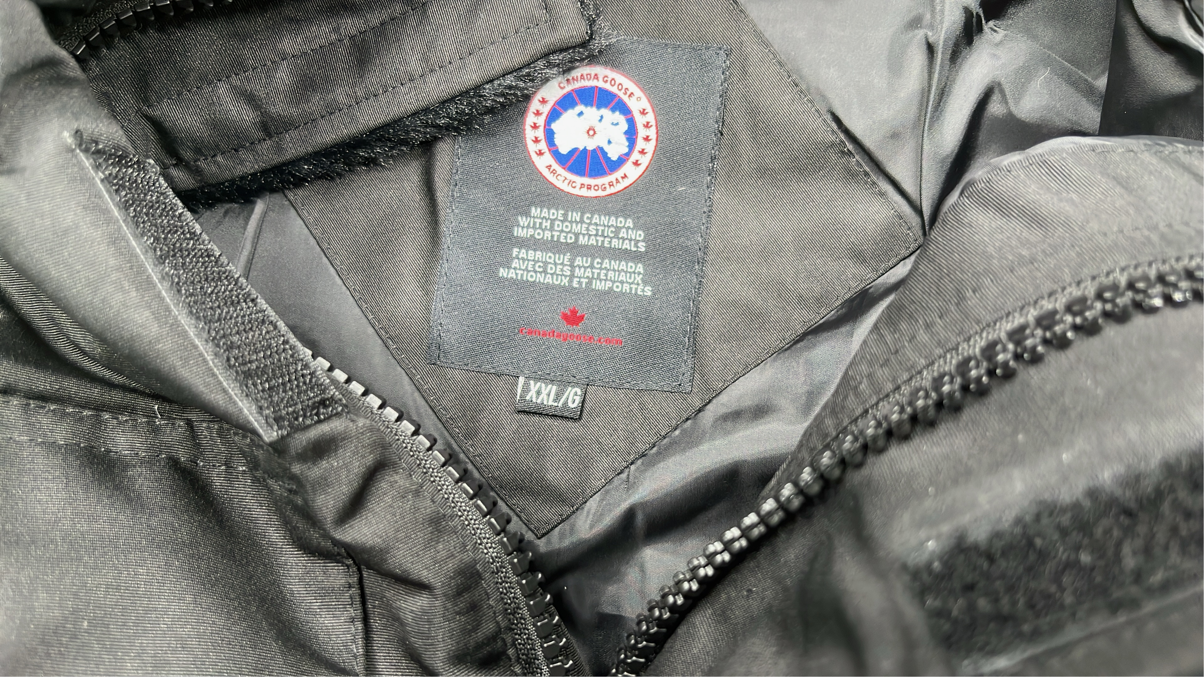 Canada Goose Black Arctic Program Parka with Fur Hood