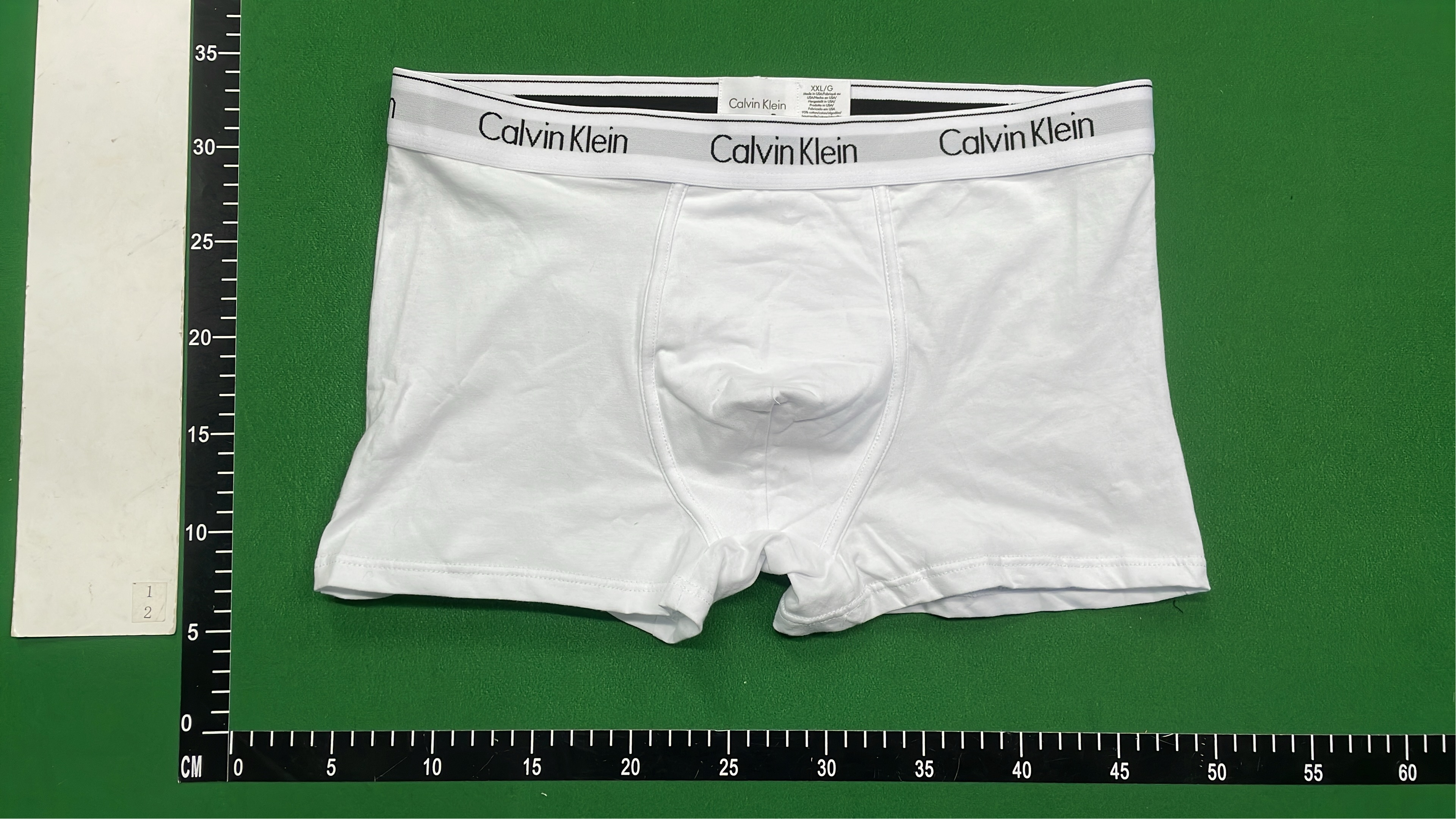 Calvin Klein Men's Navy Blue Boxer Briefs with Logo Waistband