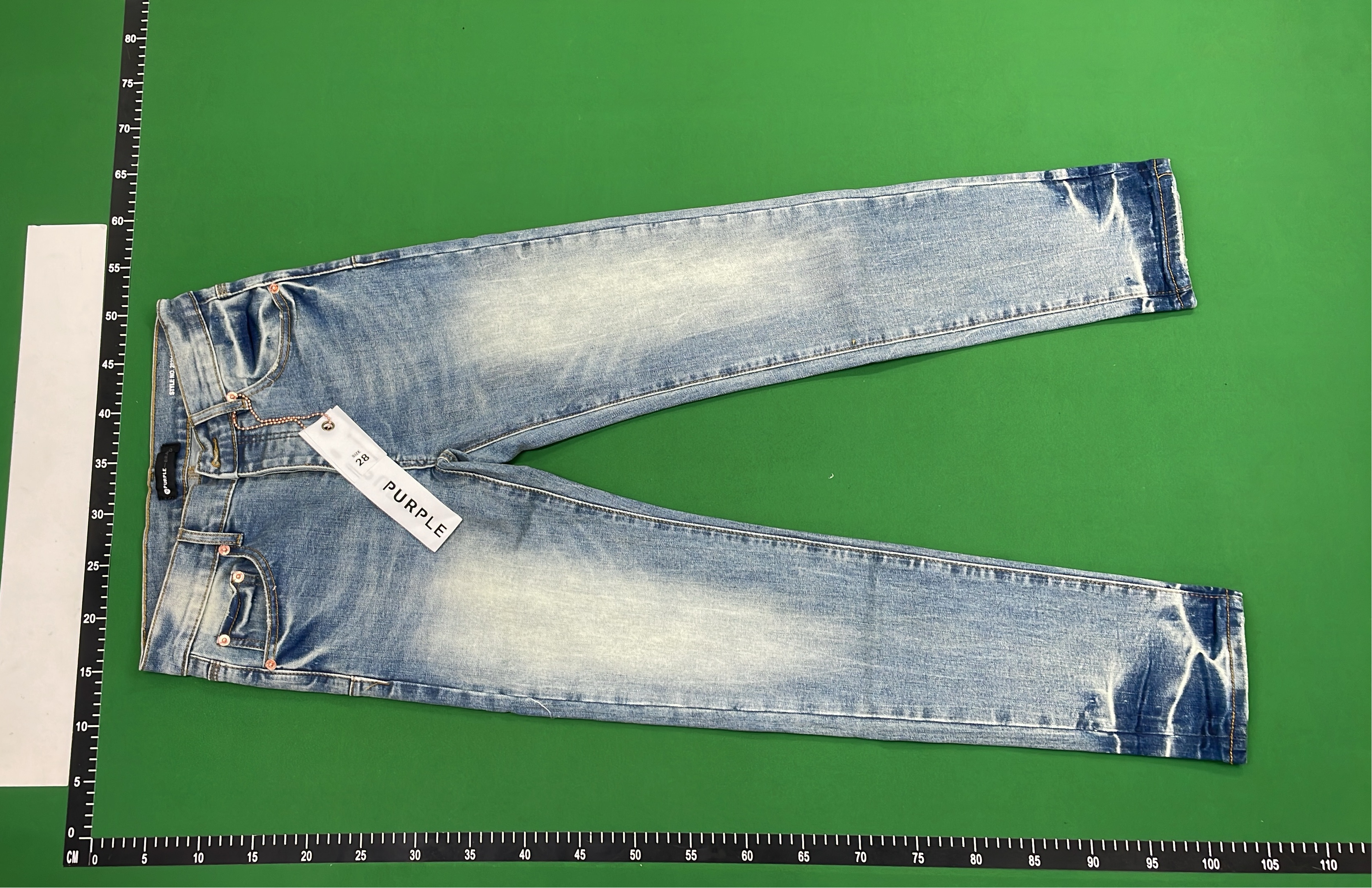 Light Wash Distressed Straight Leg Jeans for Women