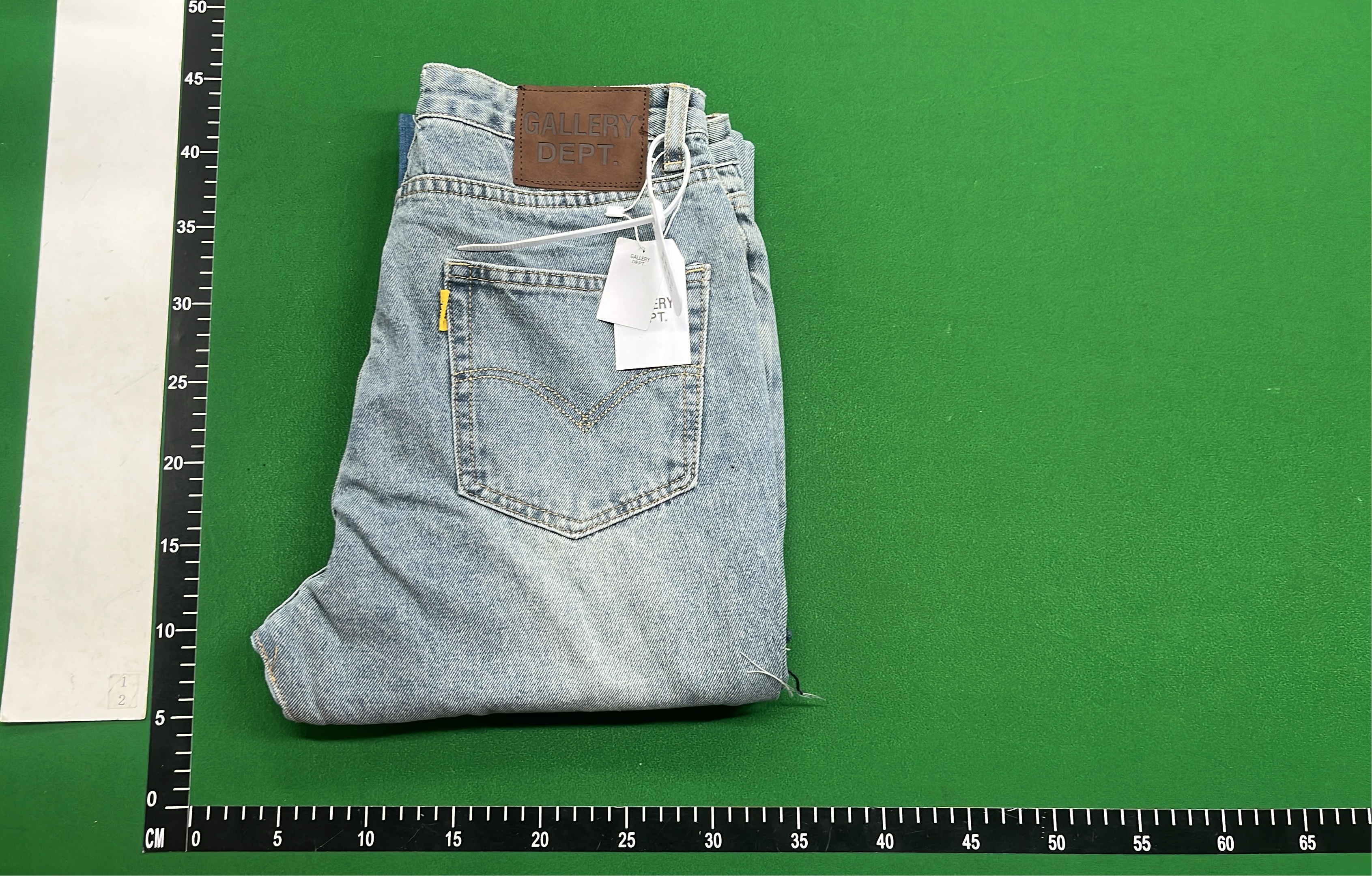 Distressed Denim Jeans with Patchwork Design