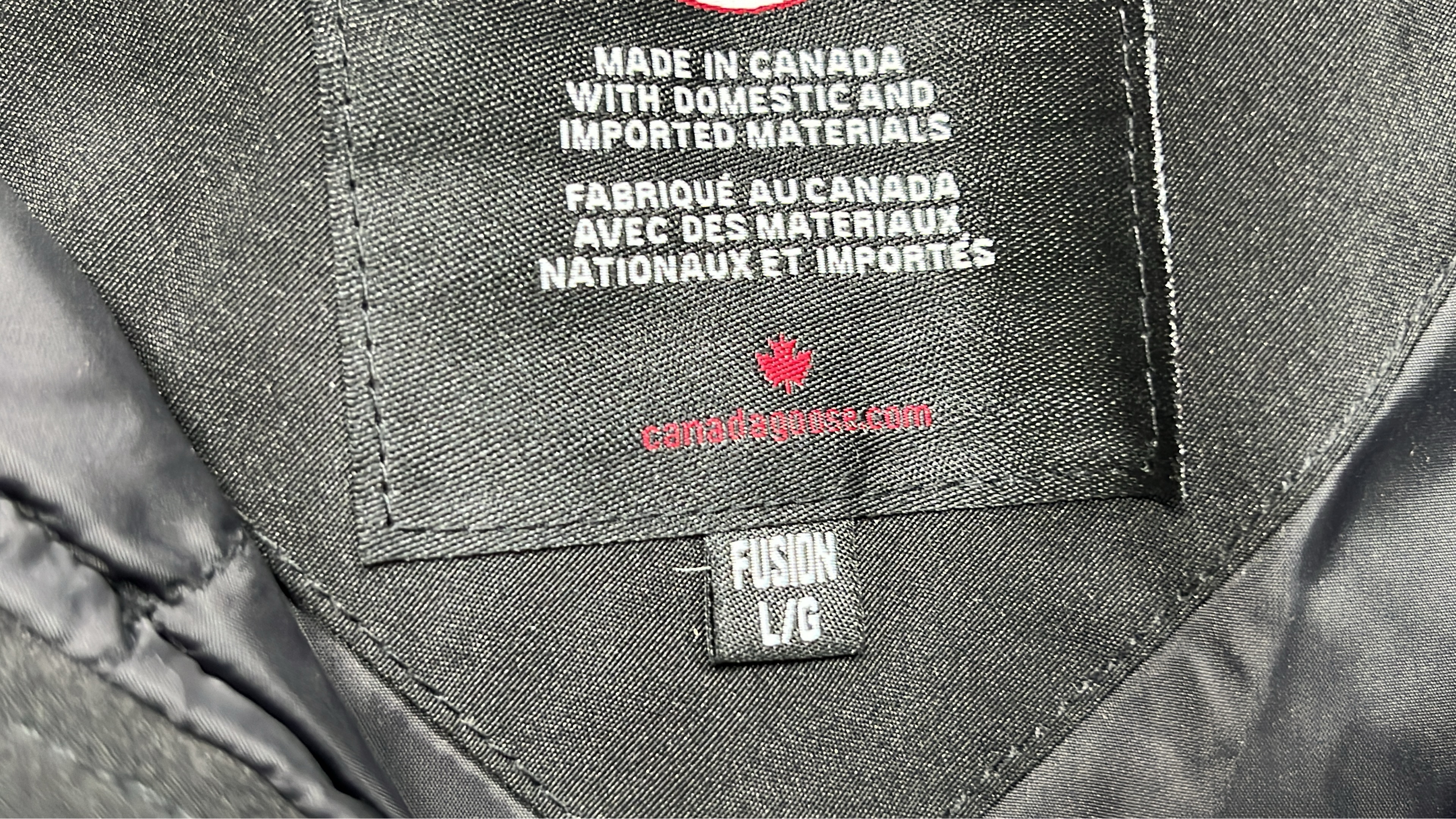 Canada Goose Down Jacket with Fur Trim Hood