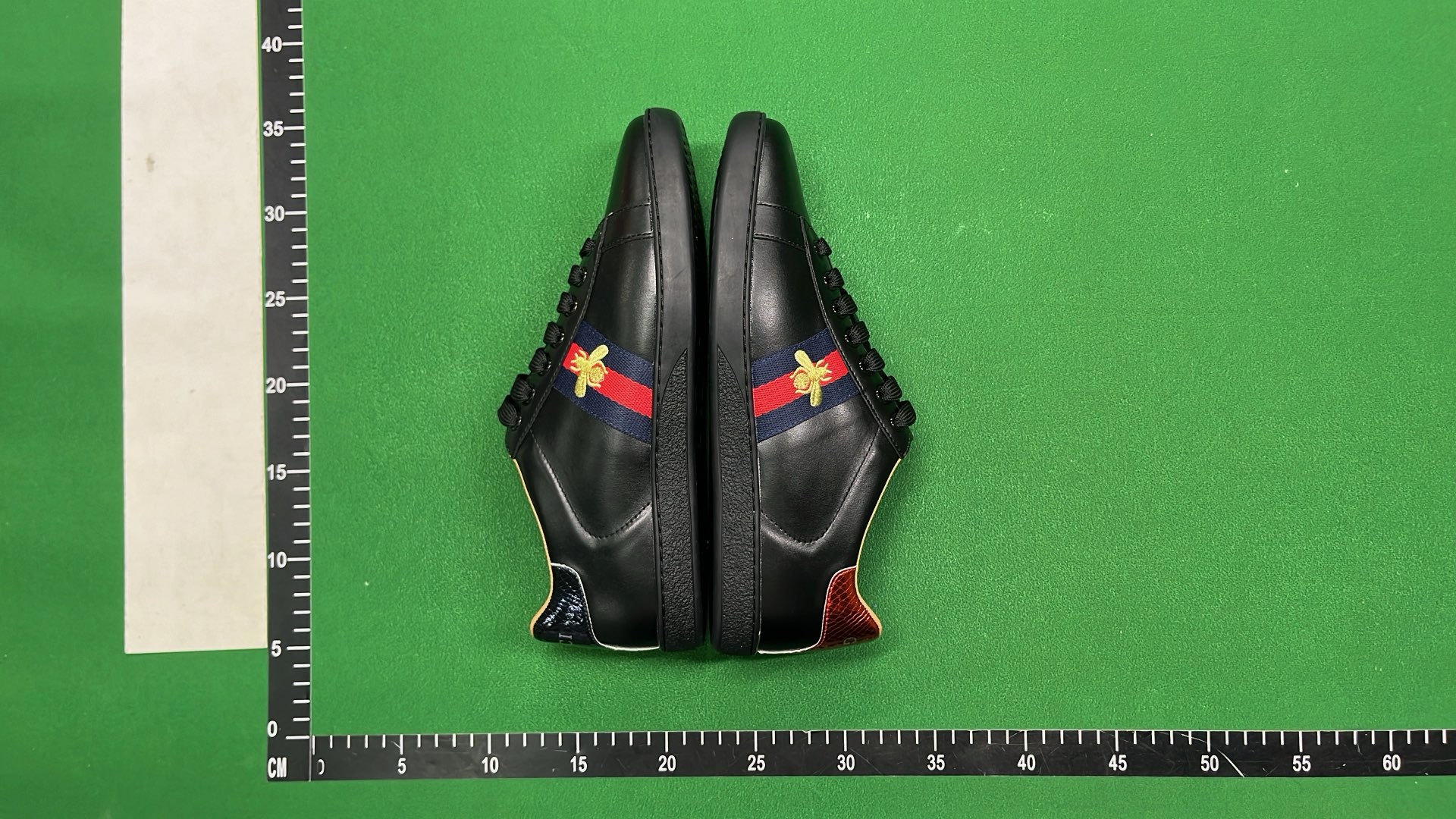 White Gucci Sneakers with Red Stars and Heart Design