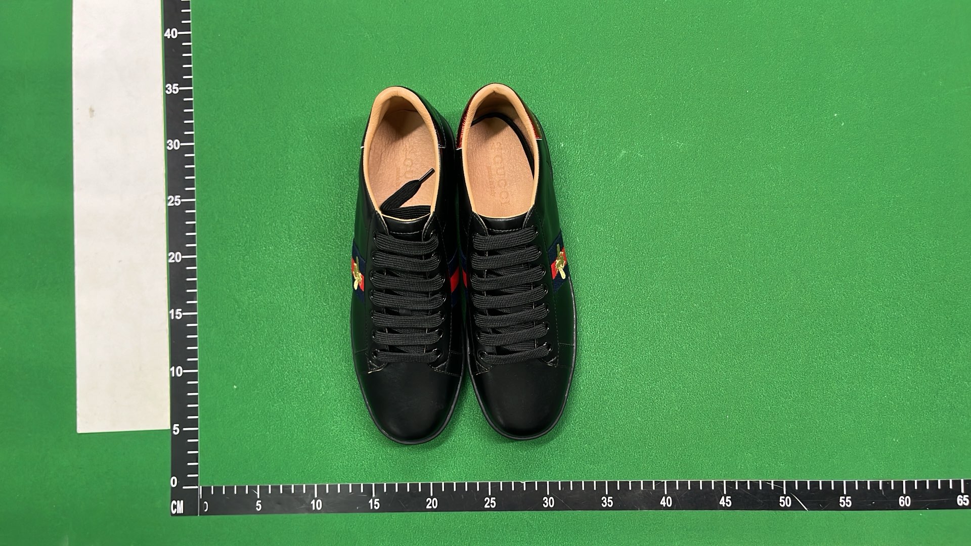 White Gucci Sneakers with Red Stars and Heart Design