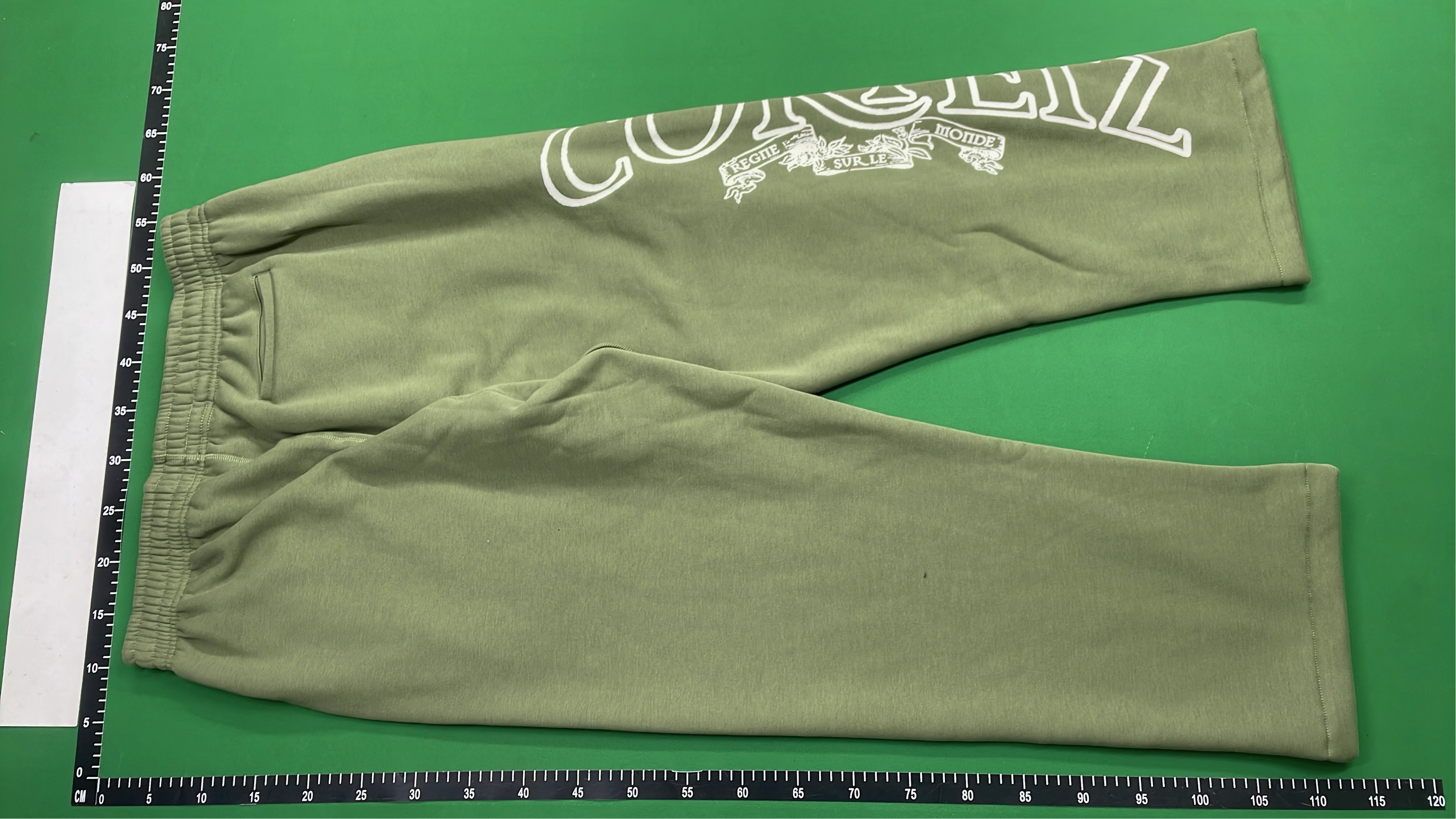 Olive Green AOTTER Logo Sweatpants with Side Print