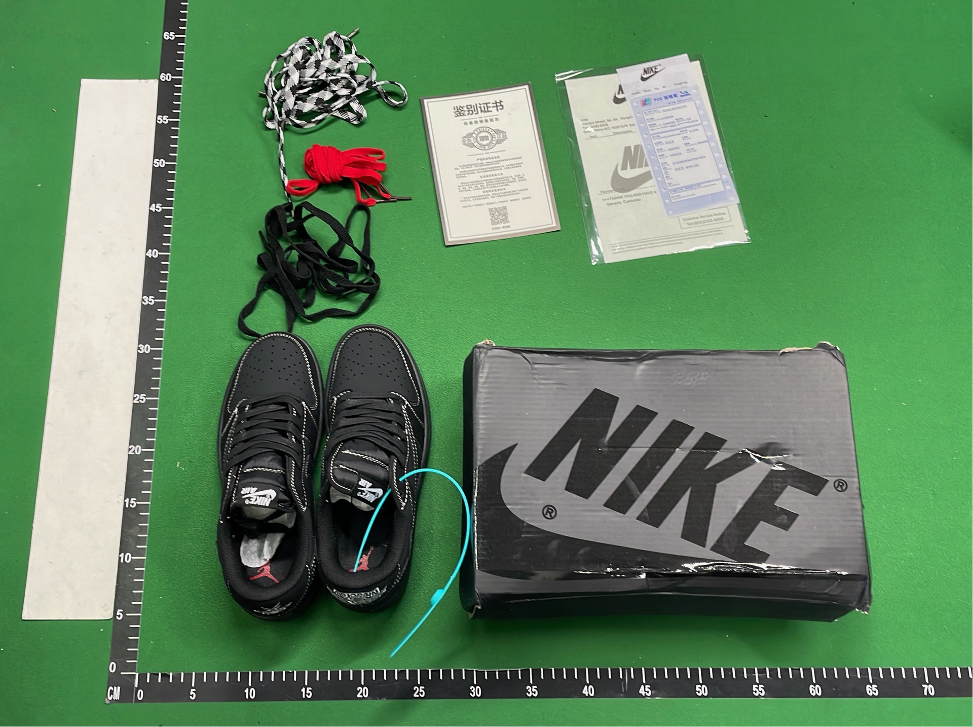 Nike Air Jordan 1 Low Off-White Black Grey Yellow Lace
