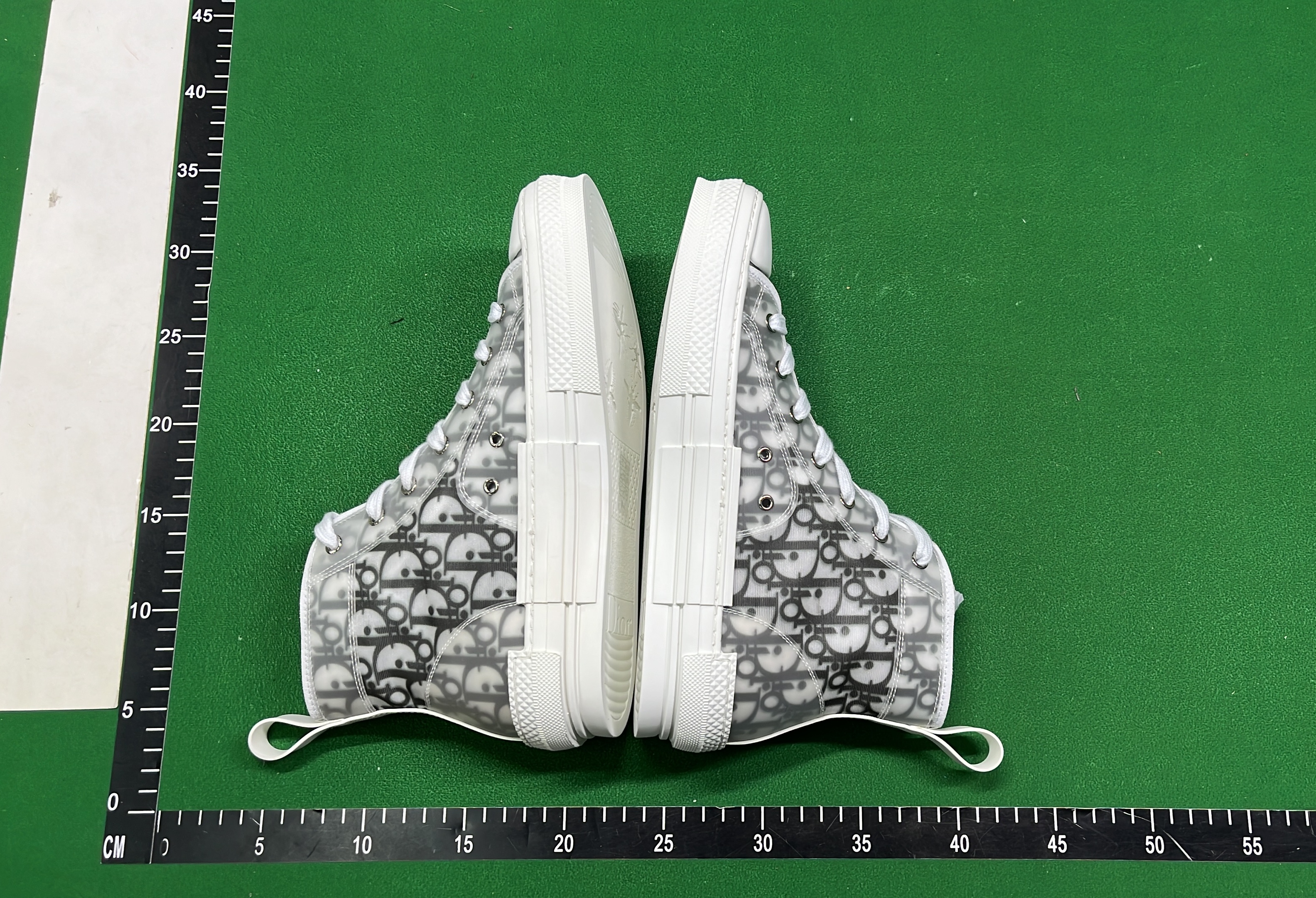 Dior x Converse High Top Sneakers with Monogram Pattern