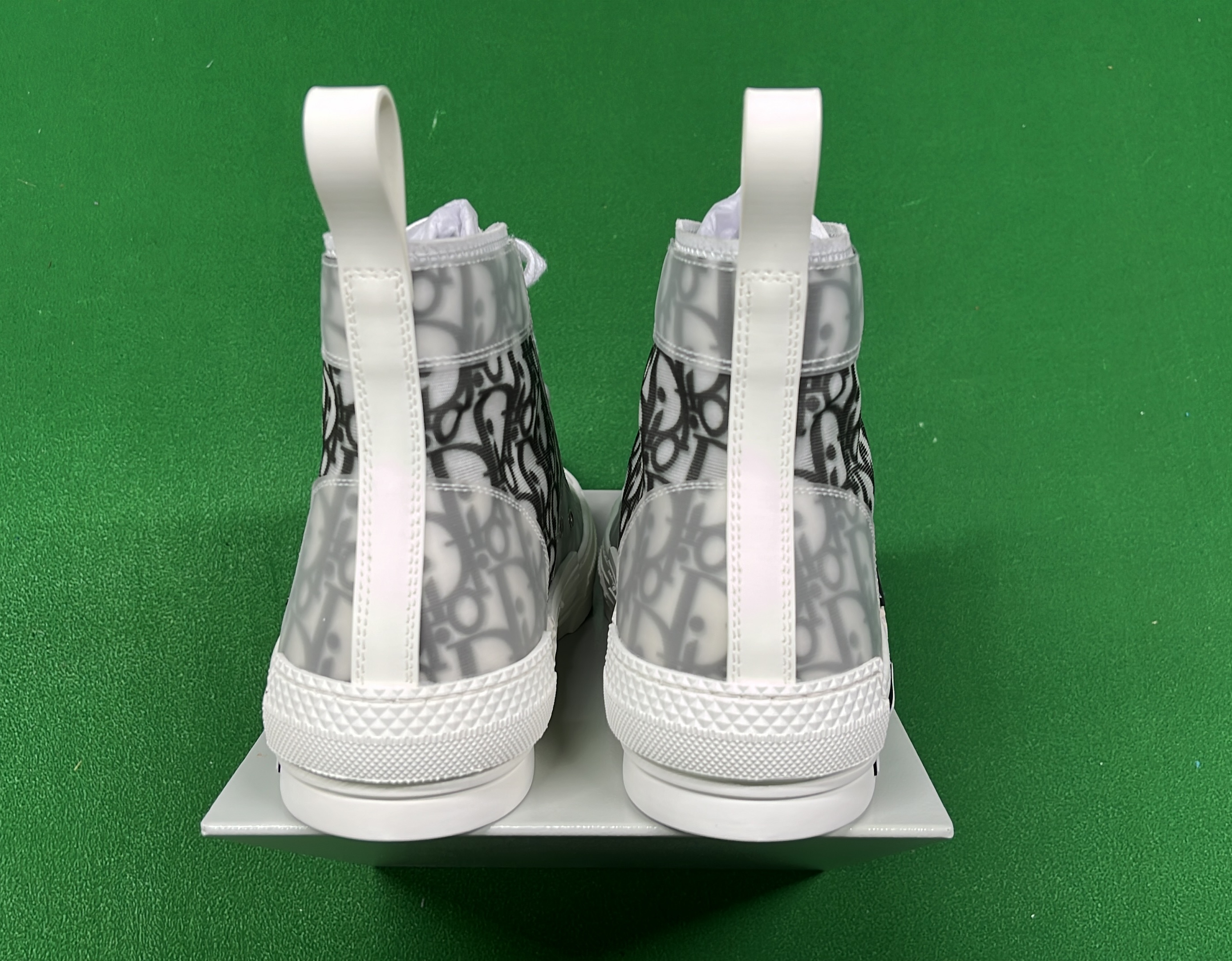 Dior x Converse High Top Sneakers with Monogram Pattern