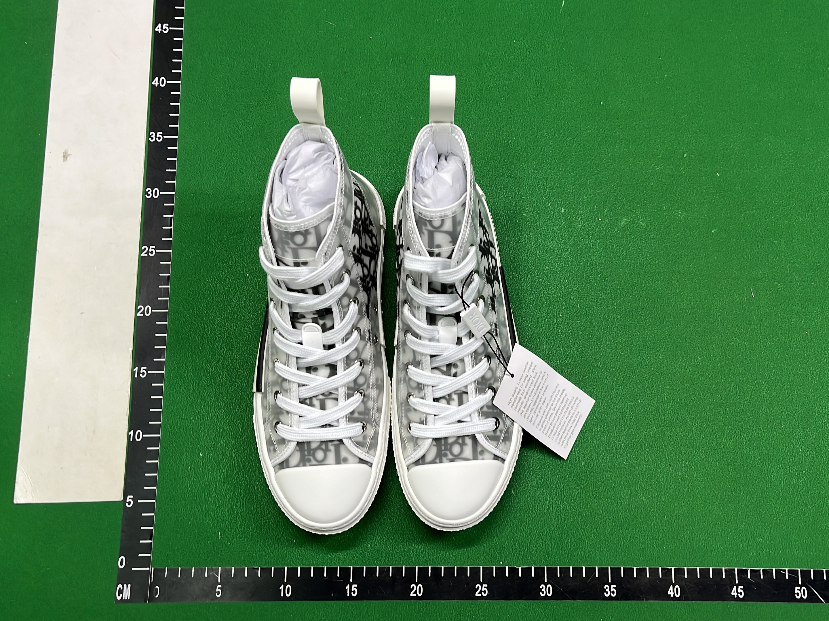 Dior x Converse High Top Sneakers with Monogram Pattern