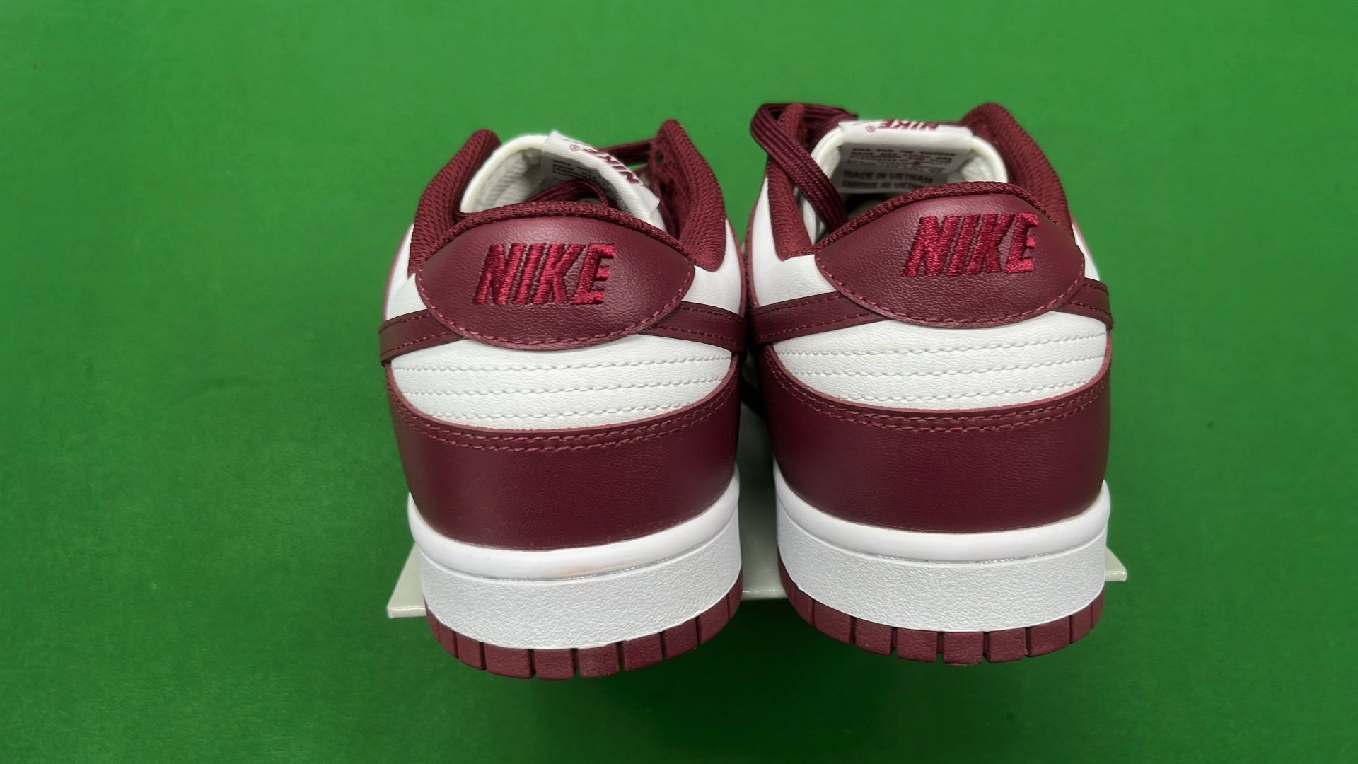 Nike Dunk Low Wine Red White Sneakers